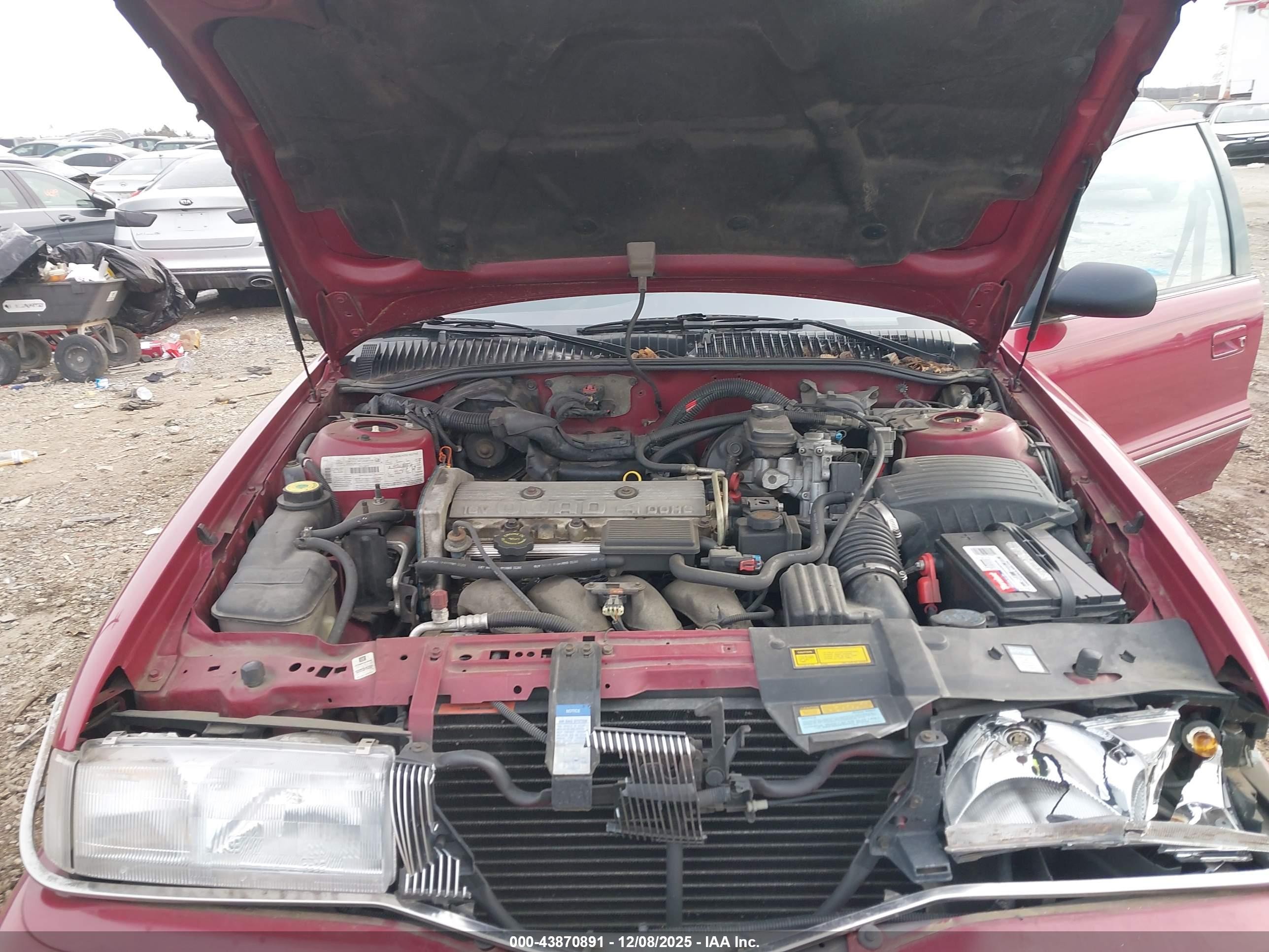 1995 Buick Skylark Gran Sport/custom/limited Red vin: 1G4NV55D4SC423807