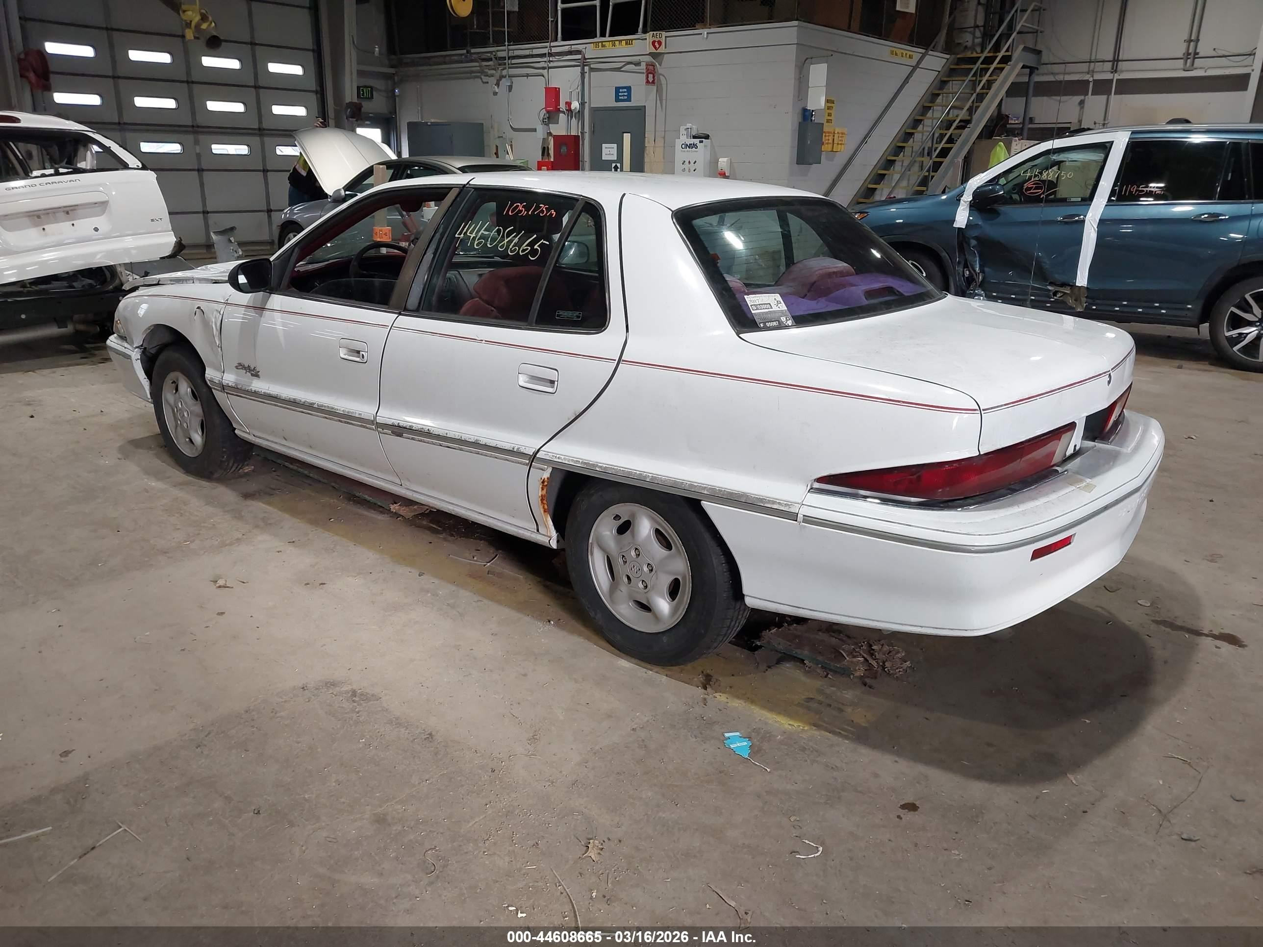 1995 Buick Skylark Gran Sport/custom/limited White vin: 1G4NV55M0SC445996