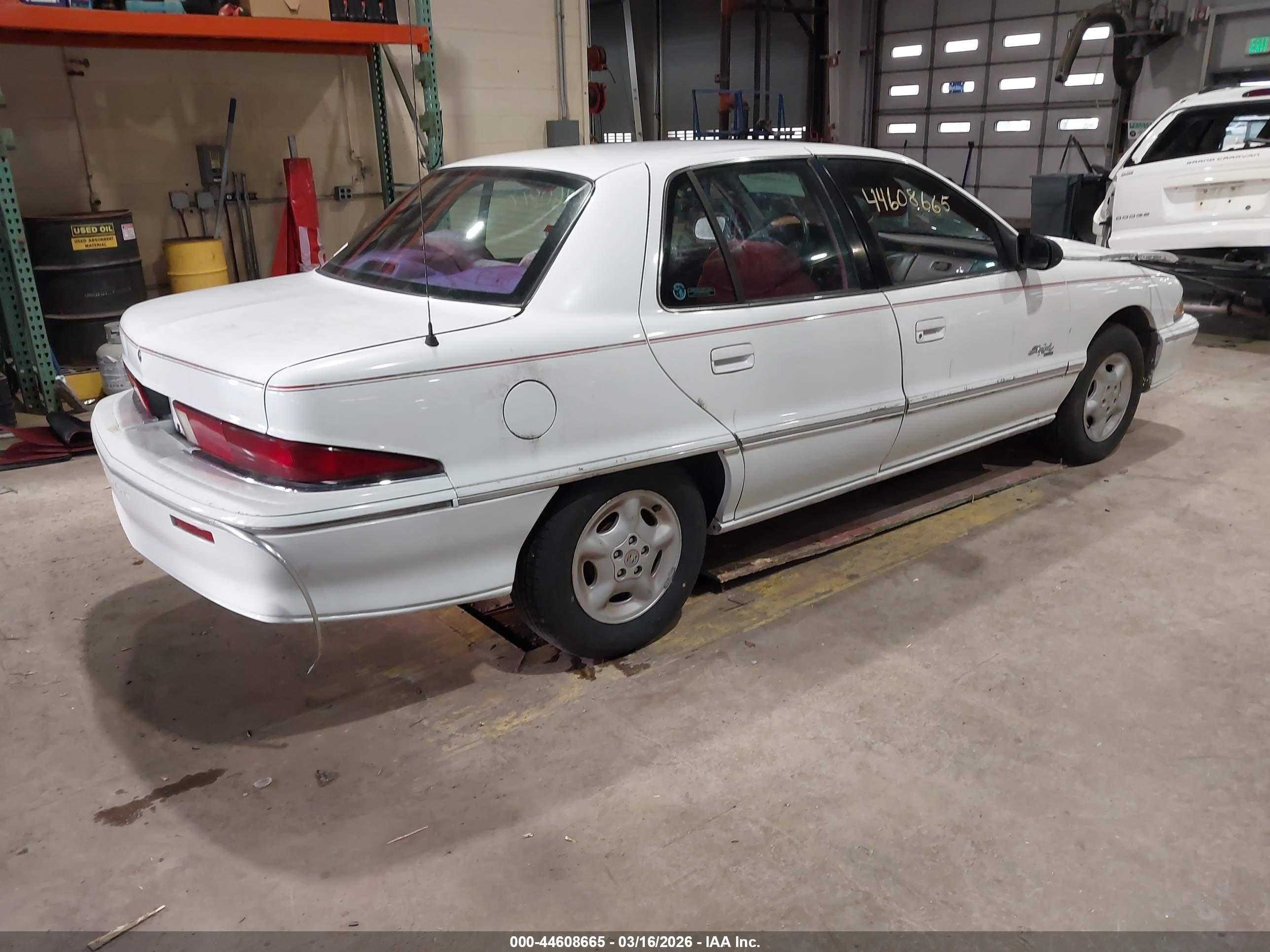 1995 Buick Skylark Gran Sport/custom/limited White vin: 1G4NV55M0SC445996