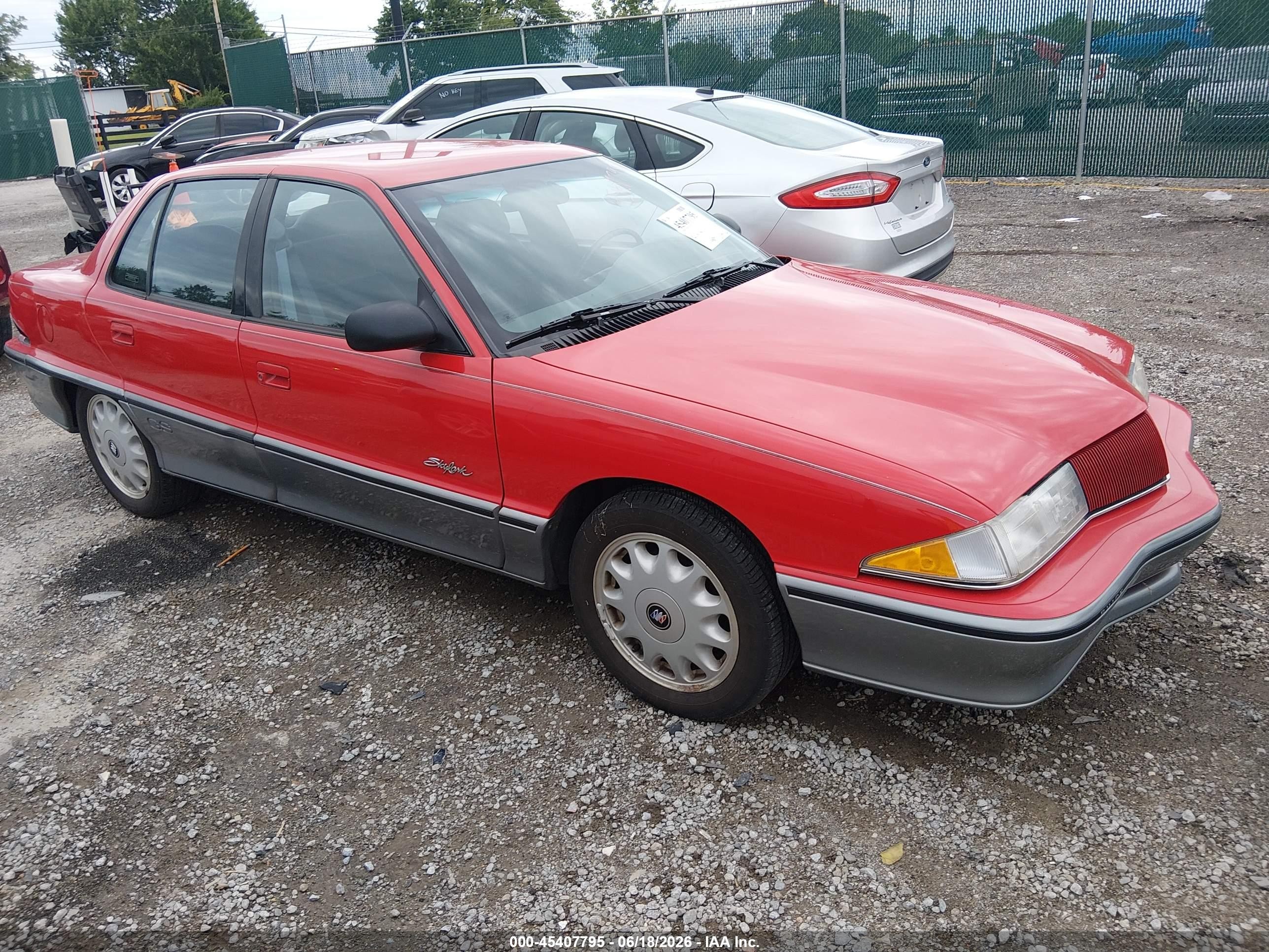 1995 Buick Skylark Gran Sport/custom/limited Red vin: 1G4NV55M2SC440377