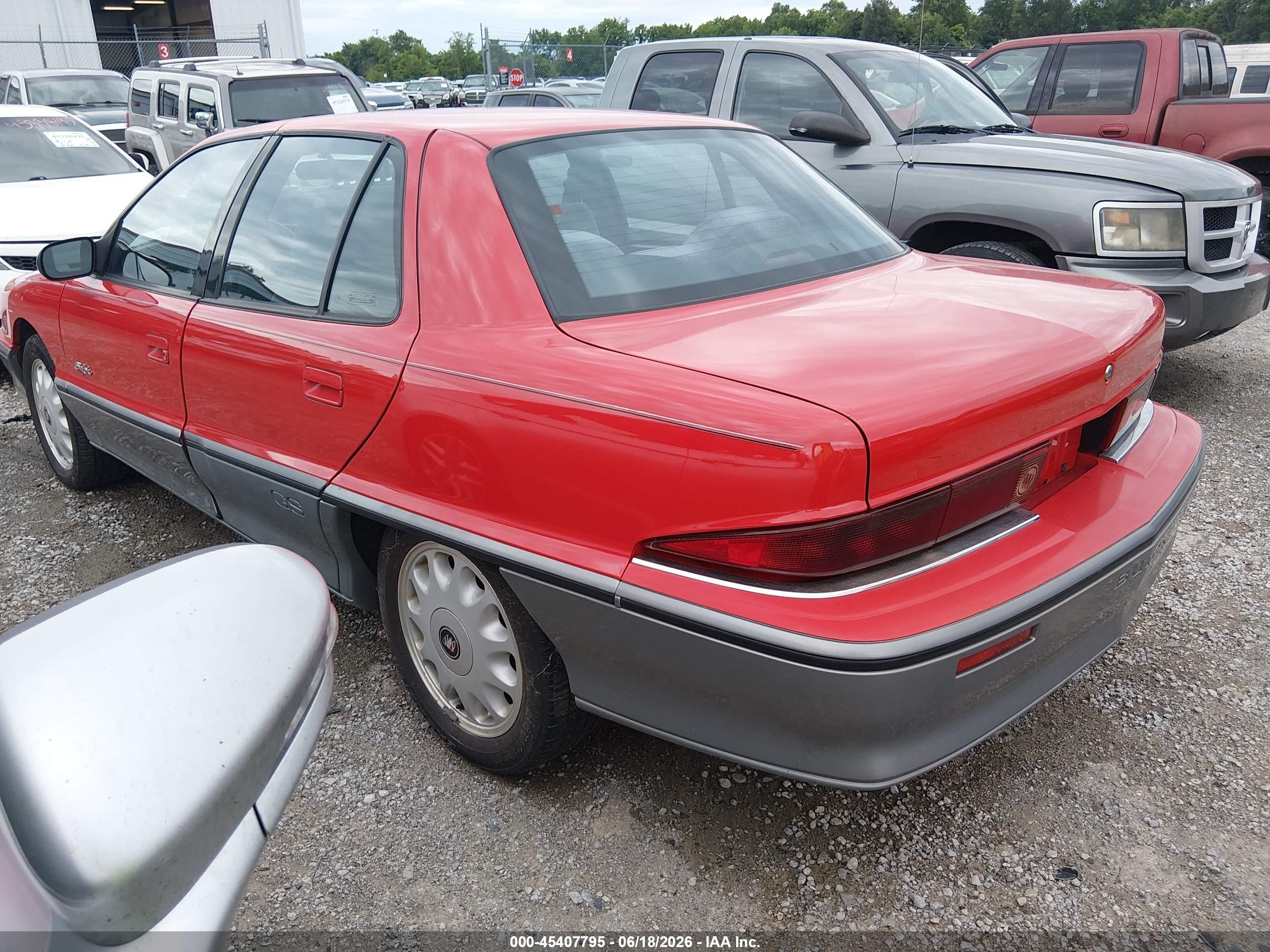 1995 Buick Skylark Gran Sport/custom/limited Red vin: 1G4NV55M2SC440377