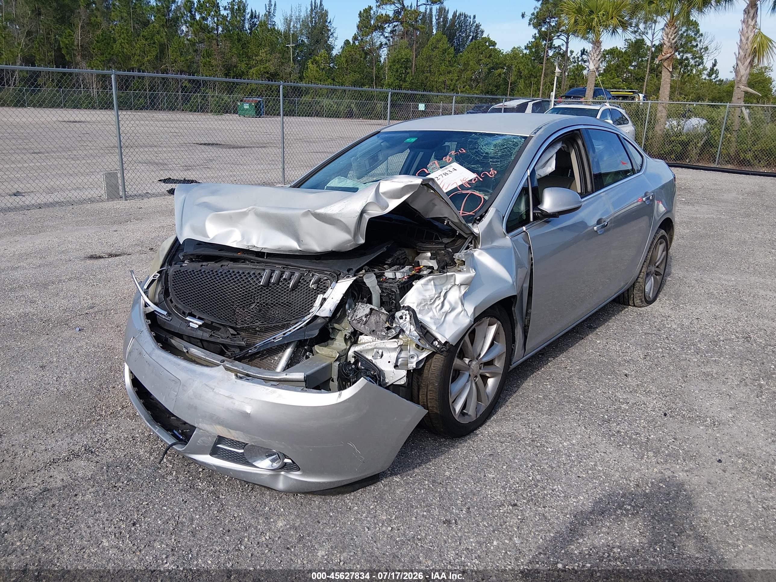 2014 Buick Verano   Silver vin: 1G4PP5SK0E4233295