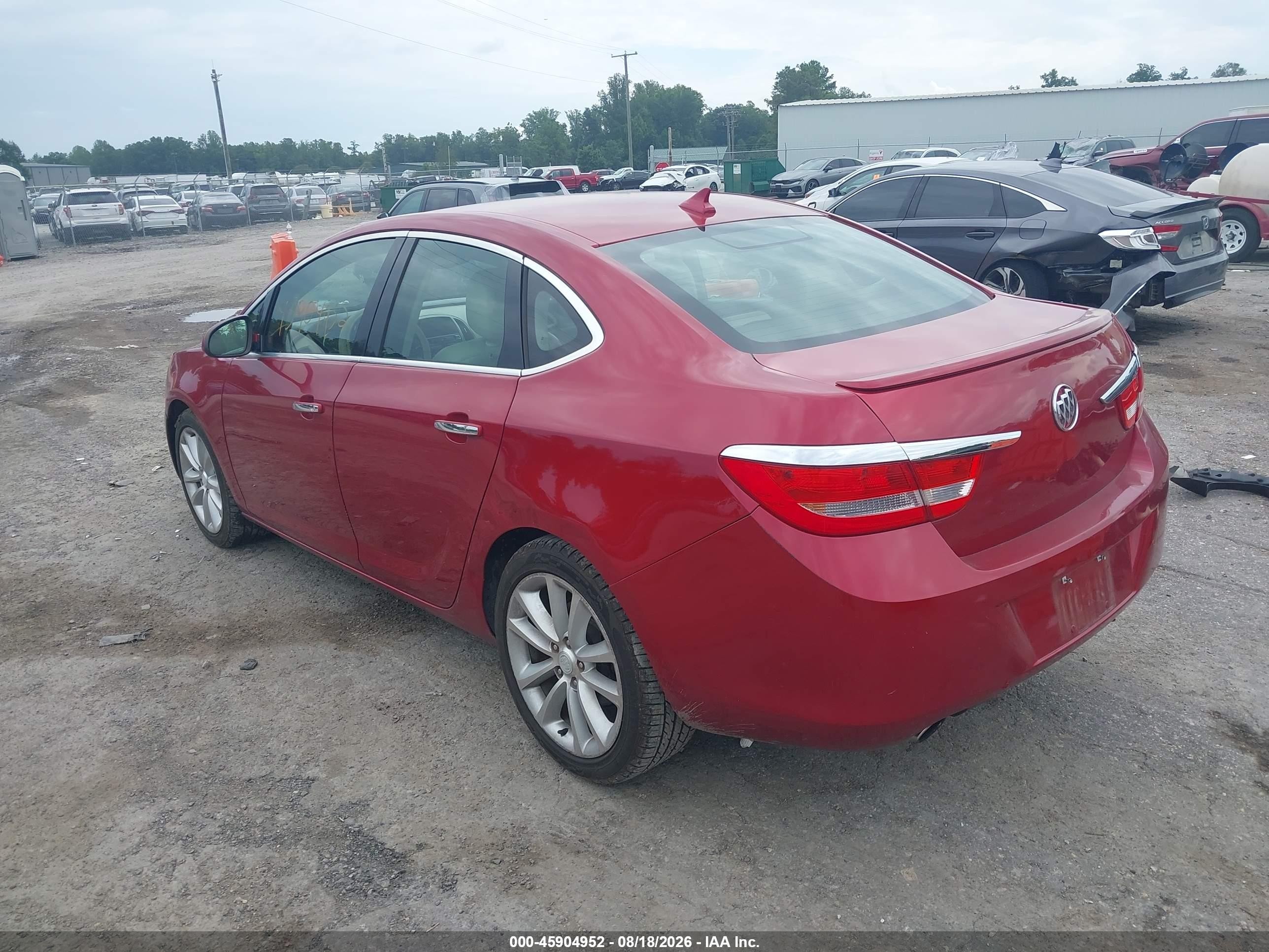 2013 Buick Verano   Red vin: 1G4PP5SK1D4130241
