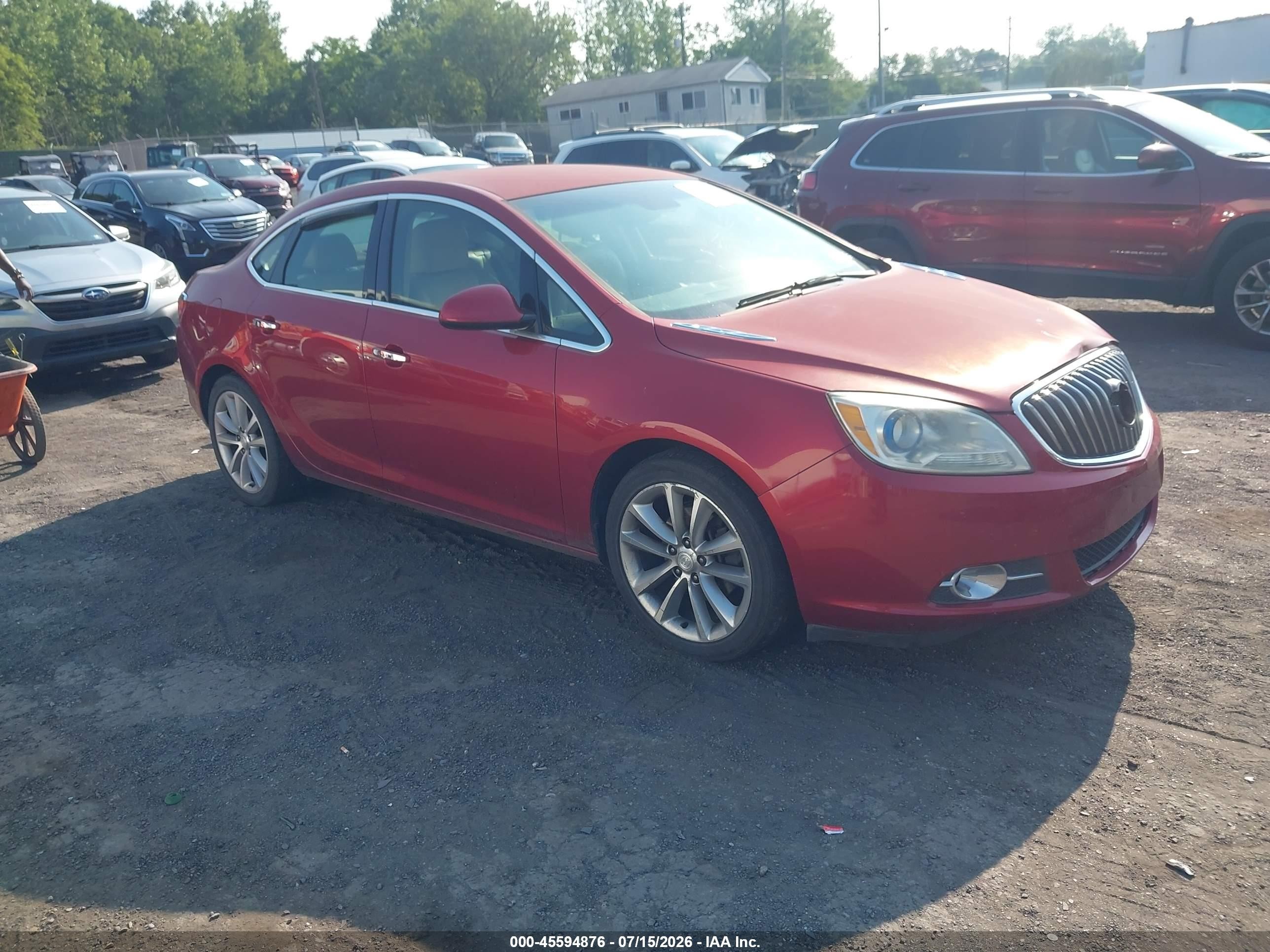 2013 Buick Verano   Красный vin: 1G4PP5SK1D4224488