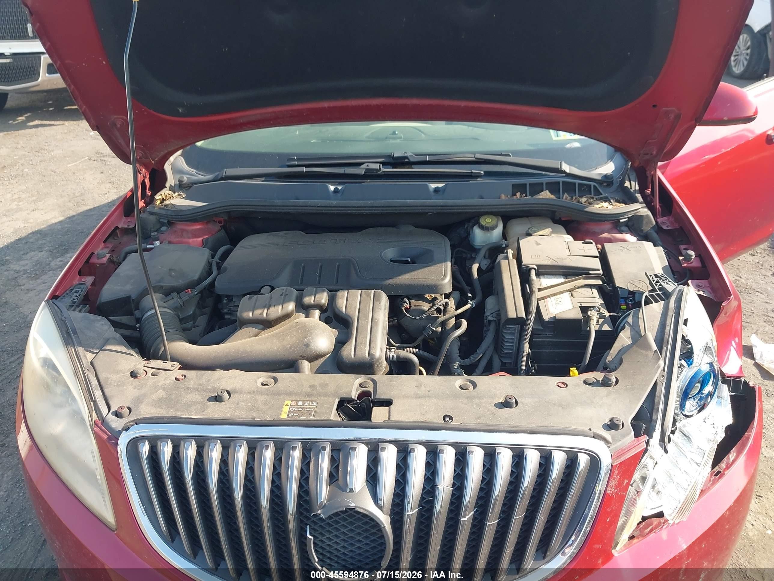 2013 Buick Verano   Красный vin: 1G4PP5SK1D4224488