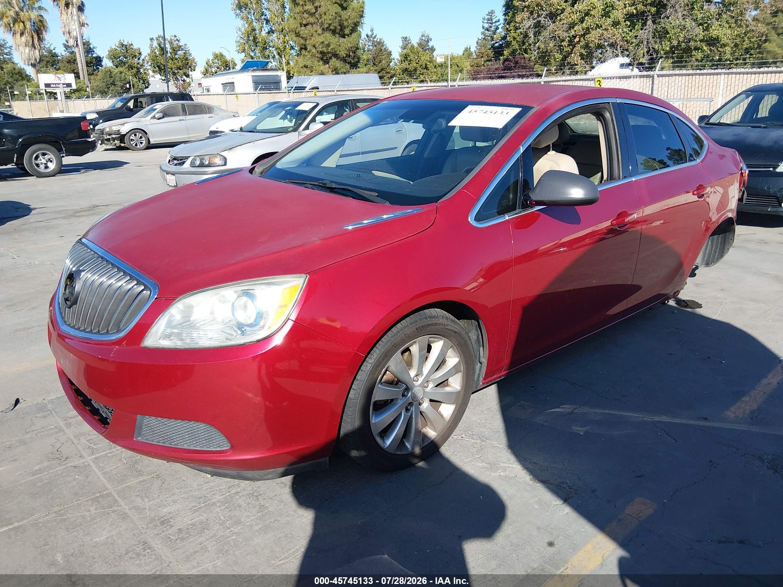 2015 Buick Verano   Maroon vin: 1G4PP5SK1F4159662