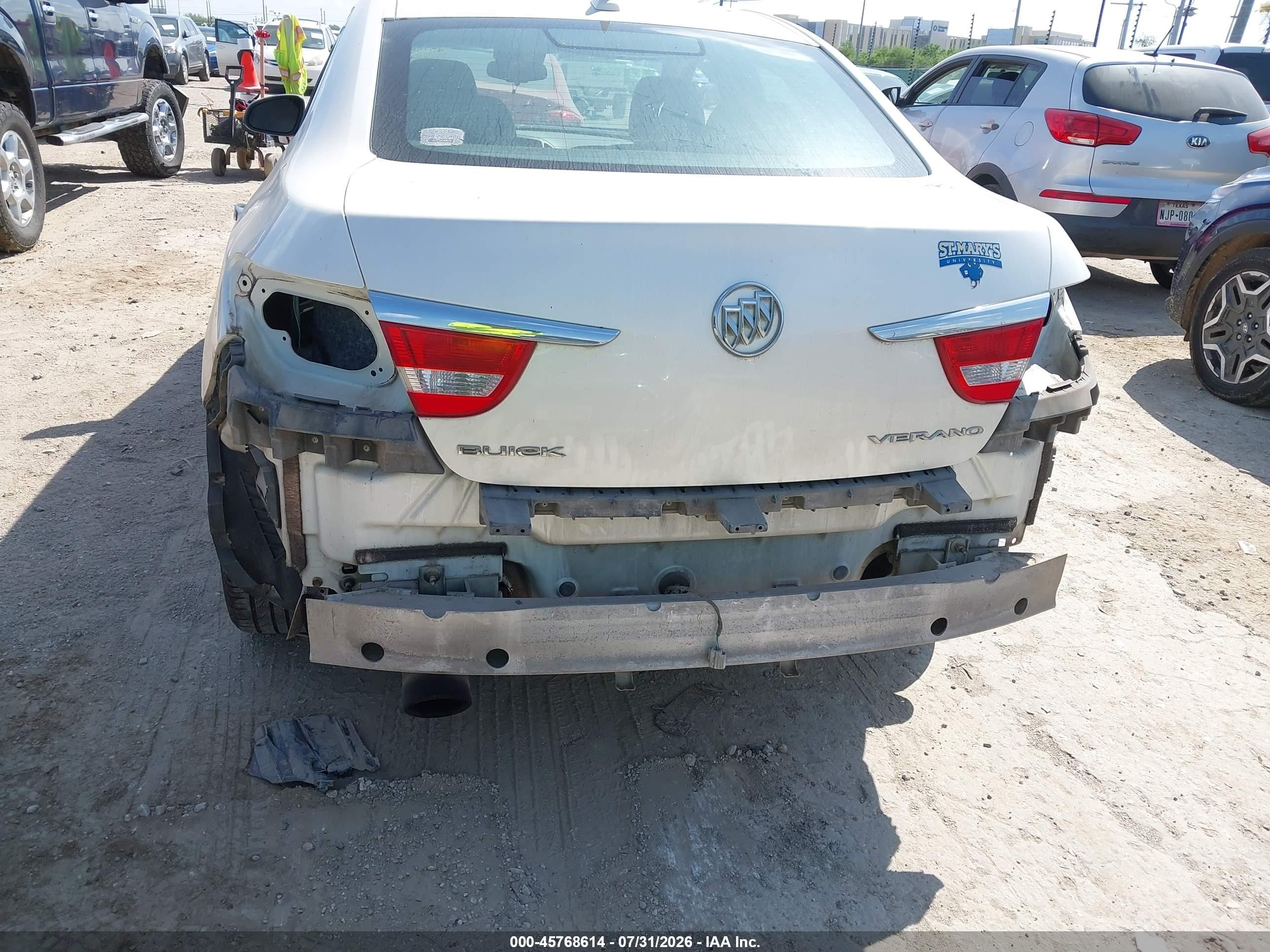 2013 Buick Verano   White vin: 1G4PP5SK2D4164222