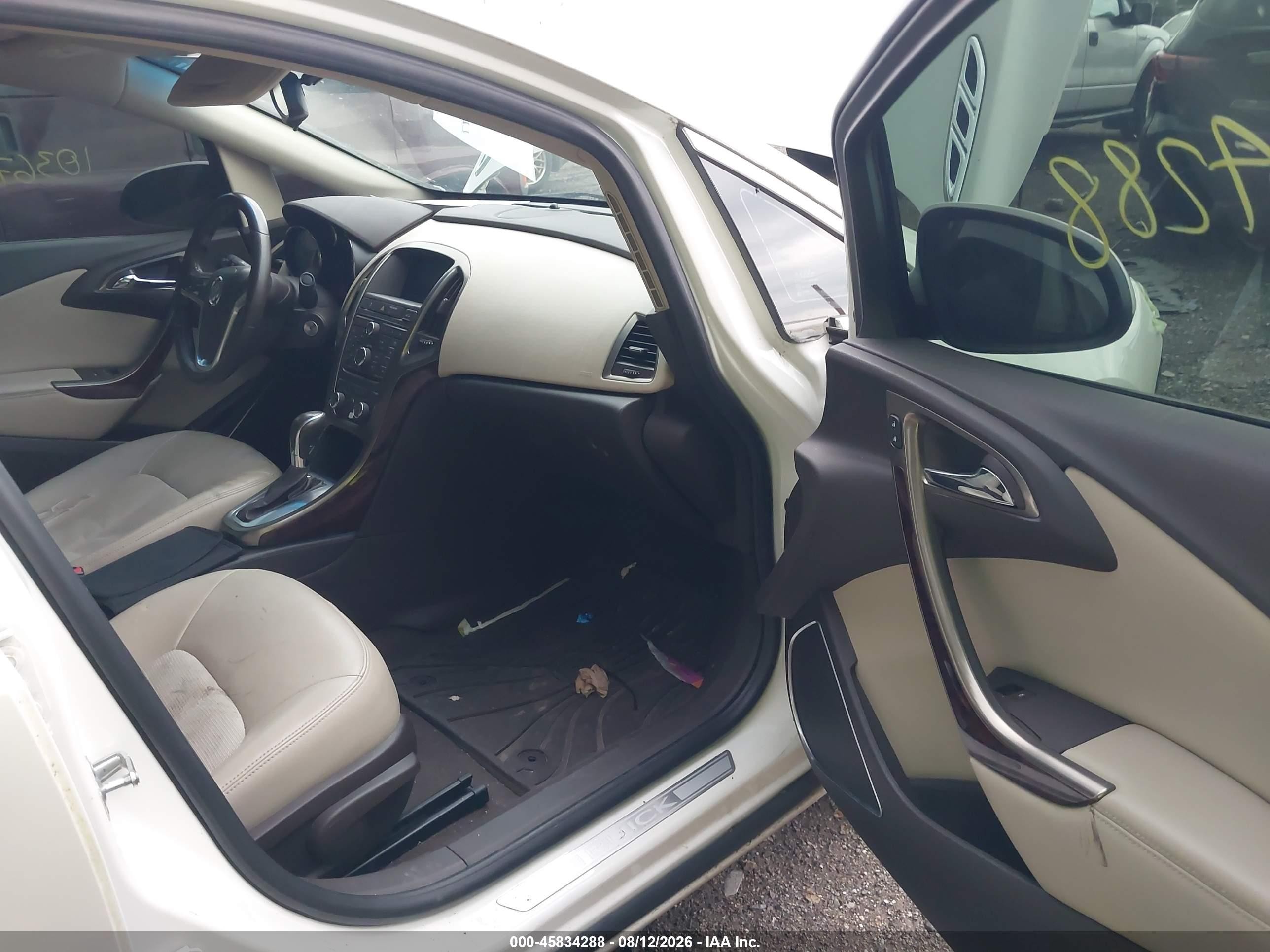 2012 Buick Verano   White vin: 1G4PP5SK3C4117165