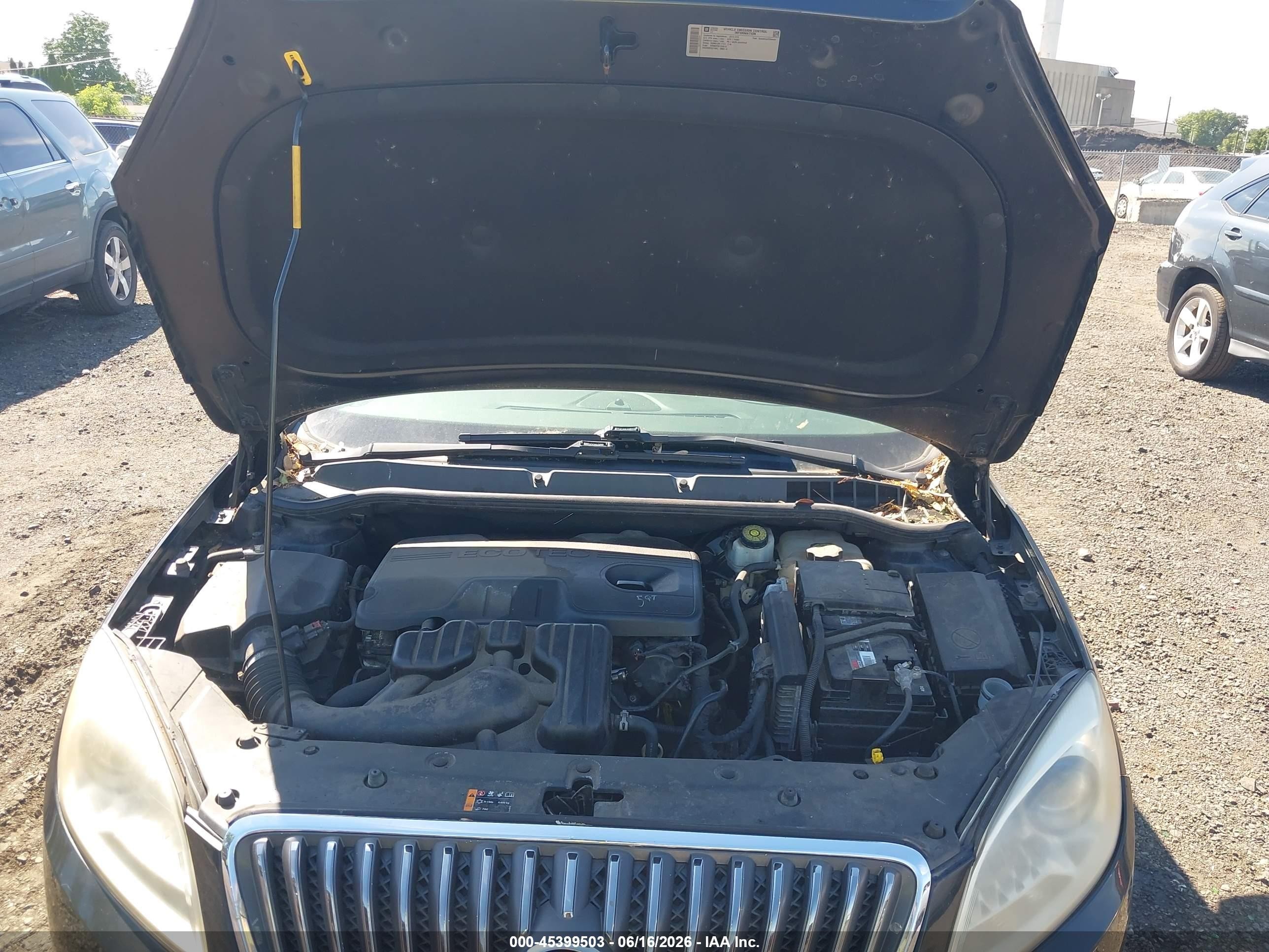2013 Buick Verano   Black vin: 1G4PP5SK3D4215503