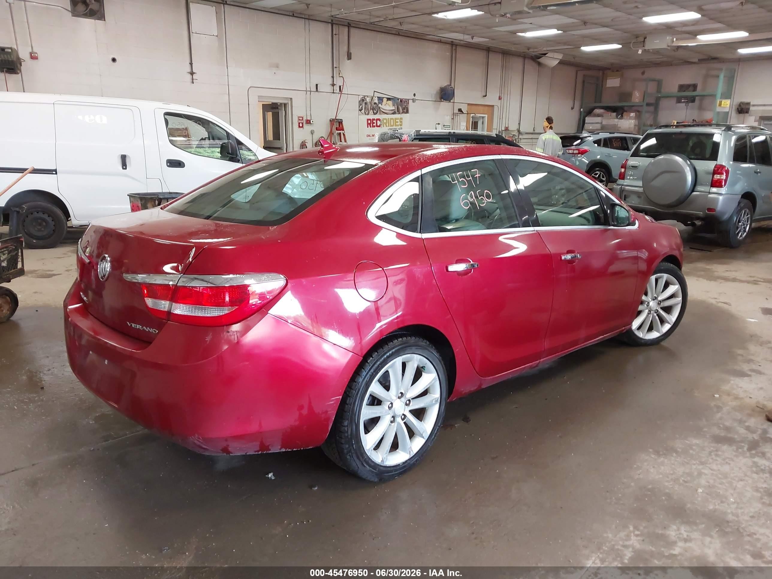2013 Buick Verano   Red vin: 1G4PP5SK3D4226291