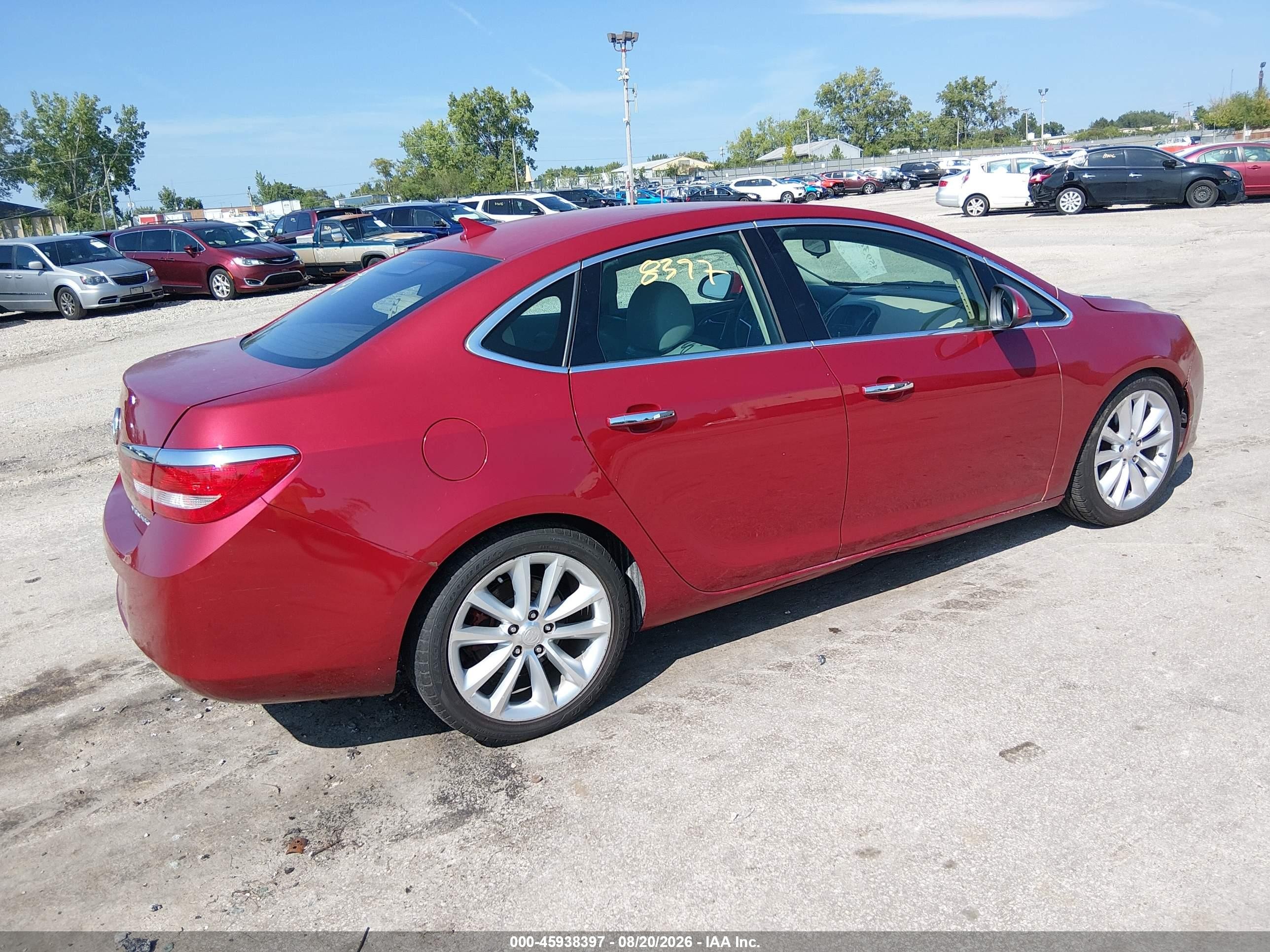 2013 Buick Verano   Red vin: 1G4PP5SK3D4241776