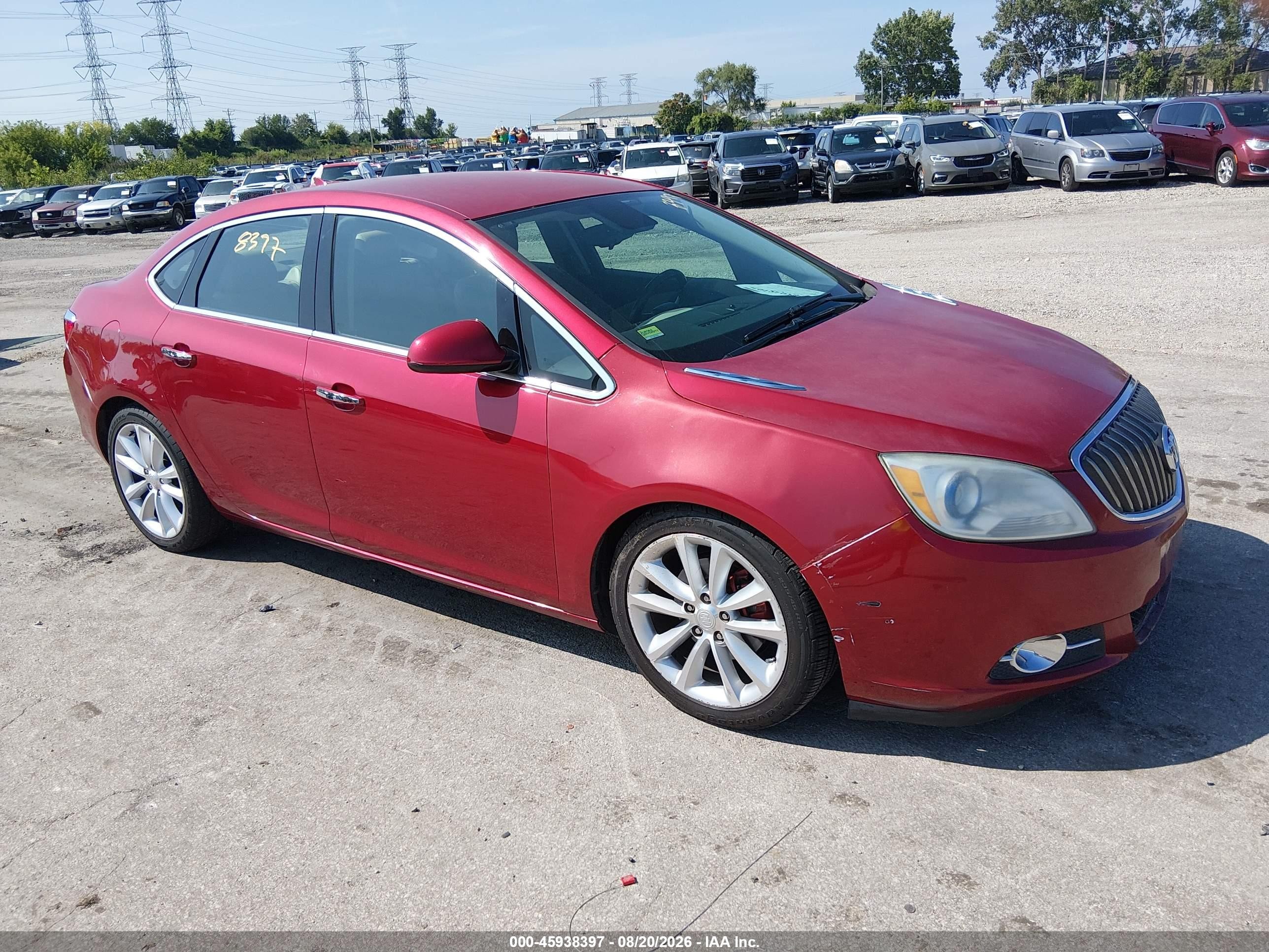 2013 Buick Verano   Red vin: 1G4PP5SK3D4241776