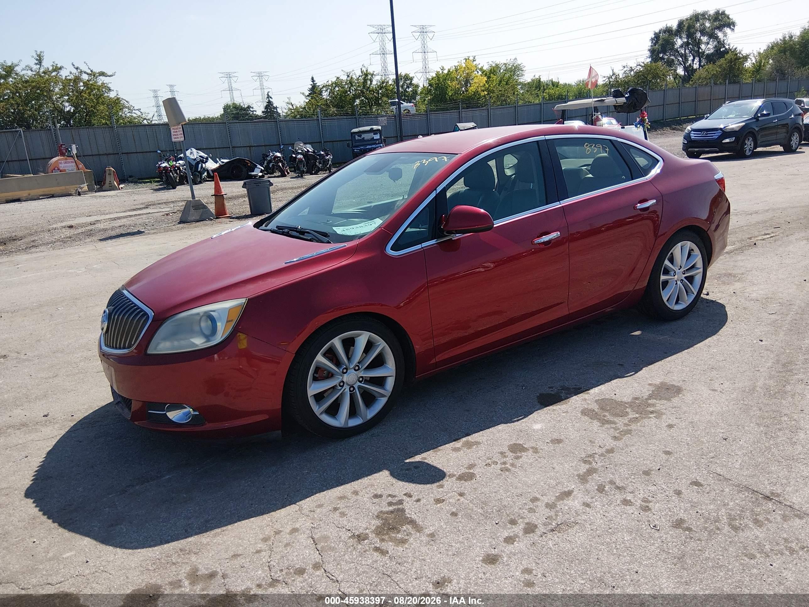 2013 Buick Verano   Red vin: 1G4PP5SK3D4241776