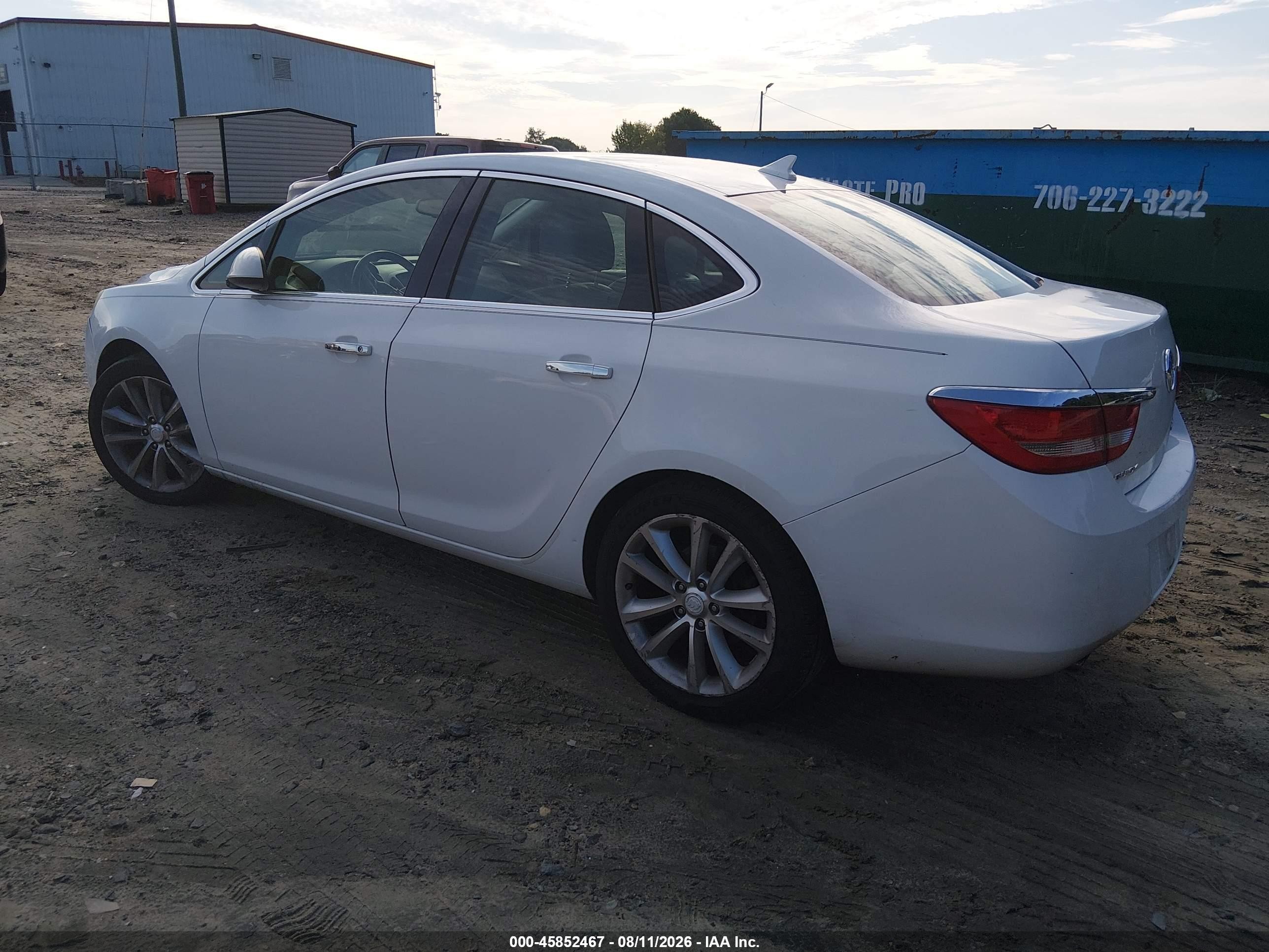 2013 Buick Verano White vin: 1G4PP5SK4D4154811