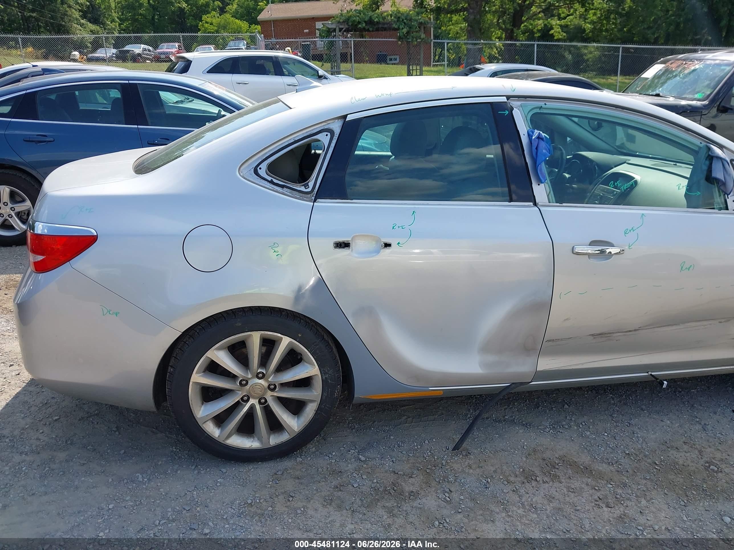 2013 Buick Verano   Silver vin: 1G4PP5SK4D4256965