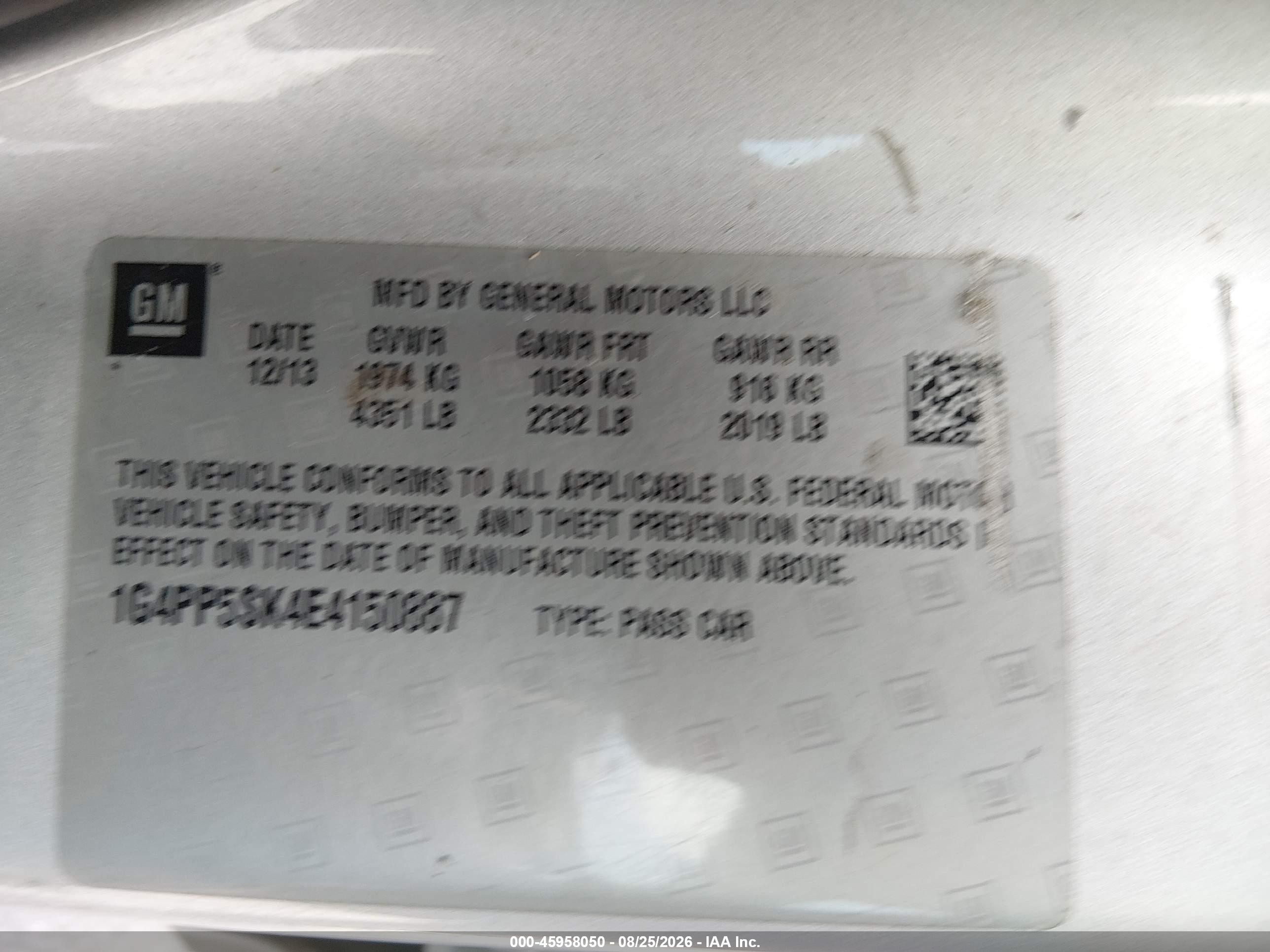 2014 Buick Verano   Red vin: 1G4PP5SK4E4150887