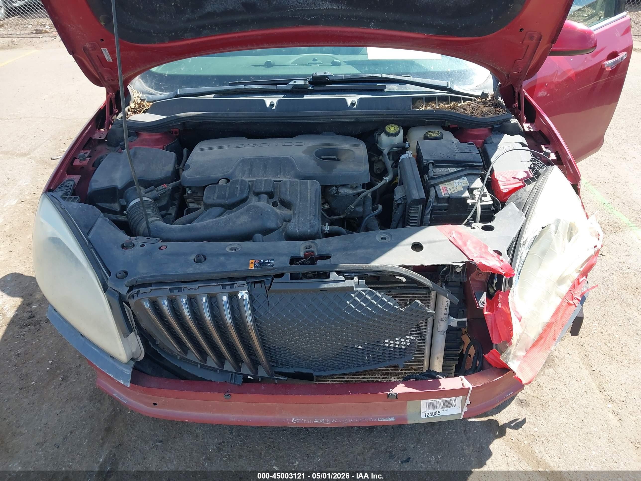 2012 Buick Verano   Red vin: 1G4PP5SK6C4222248