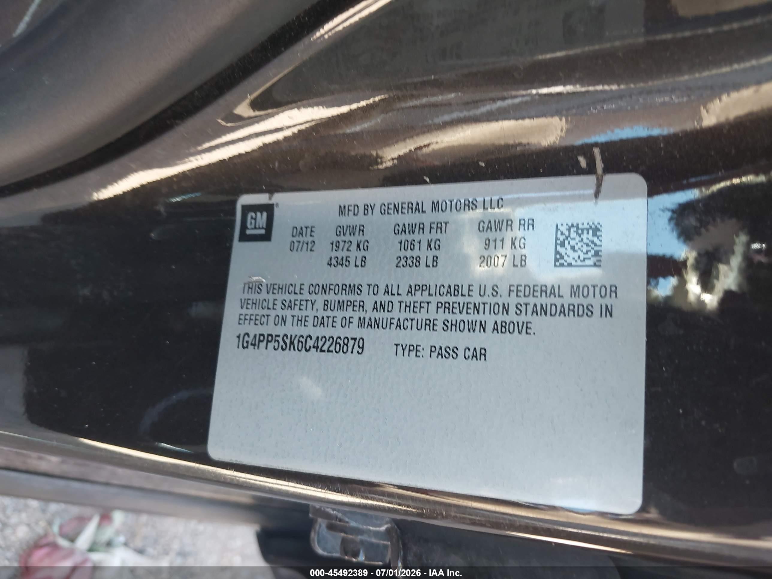 2012 Buick Verano   Dark Brown vin: 1G4PP5SK6C4226879