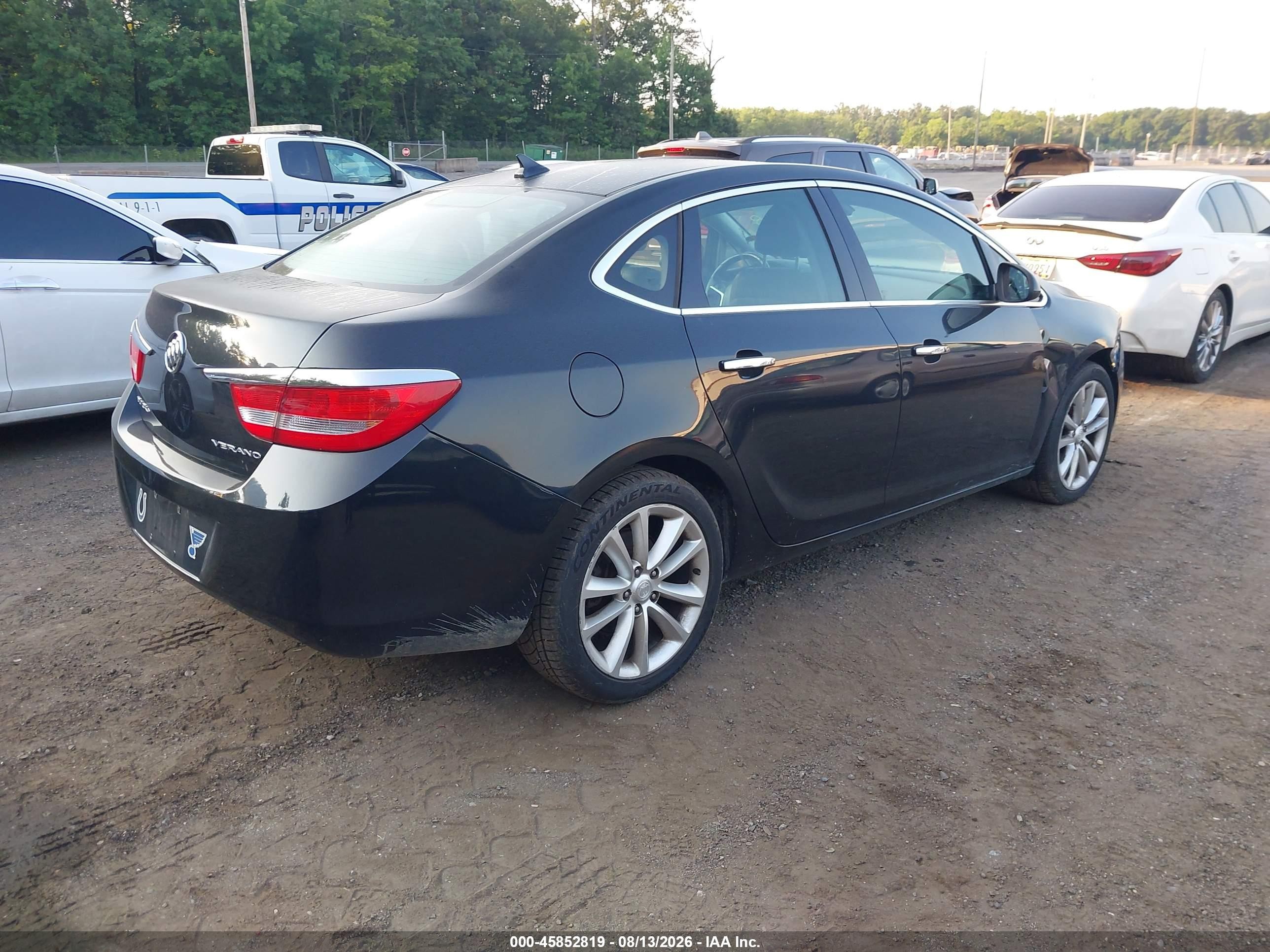 2013 Buick Verano Black vin: 1G4PP5SK6D4160111