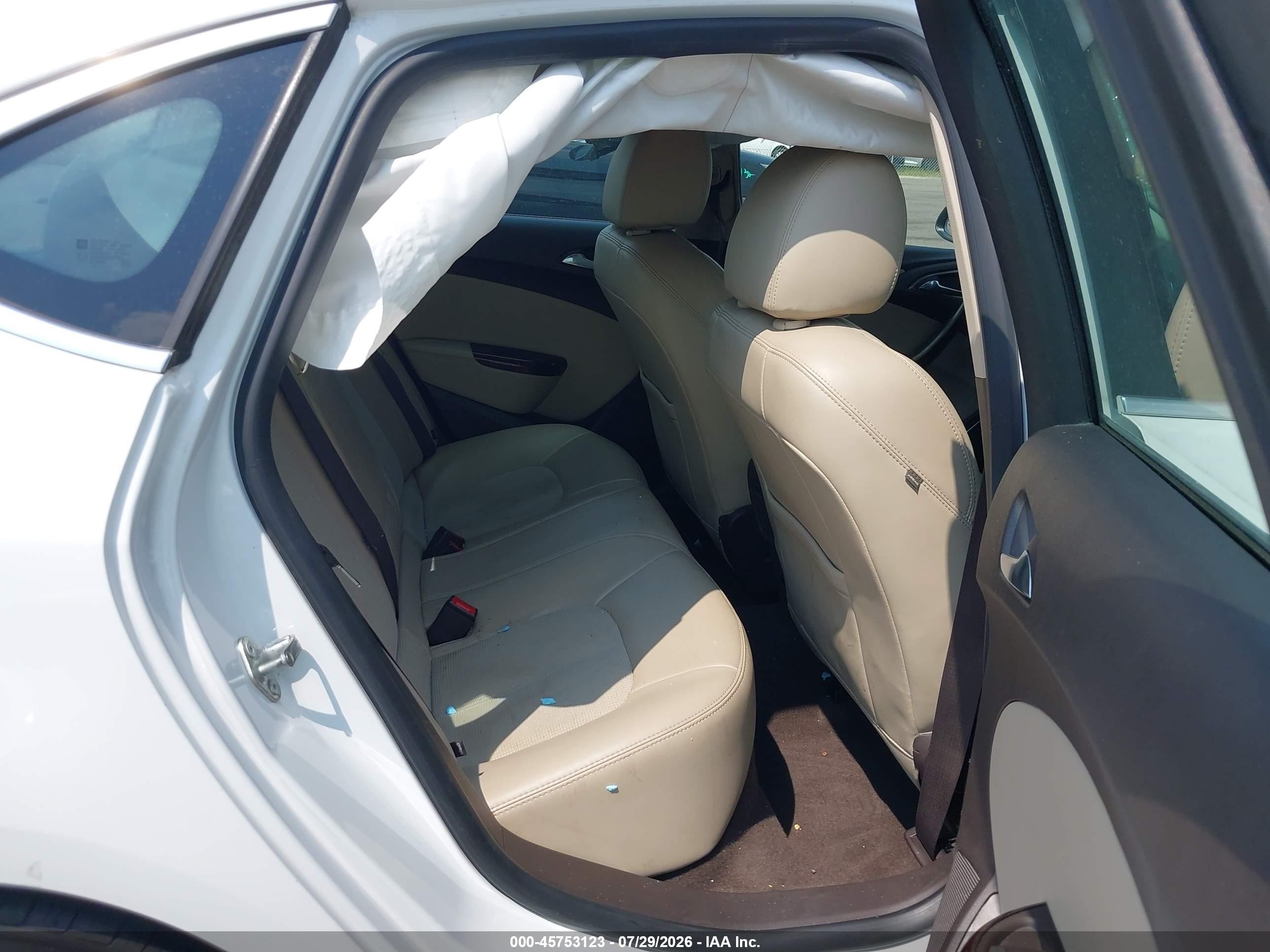 2015 Buick Verano   White vin: 1G4PP5SK6F4142176