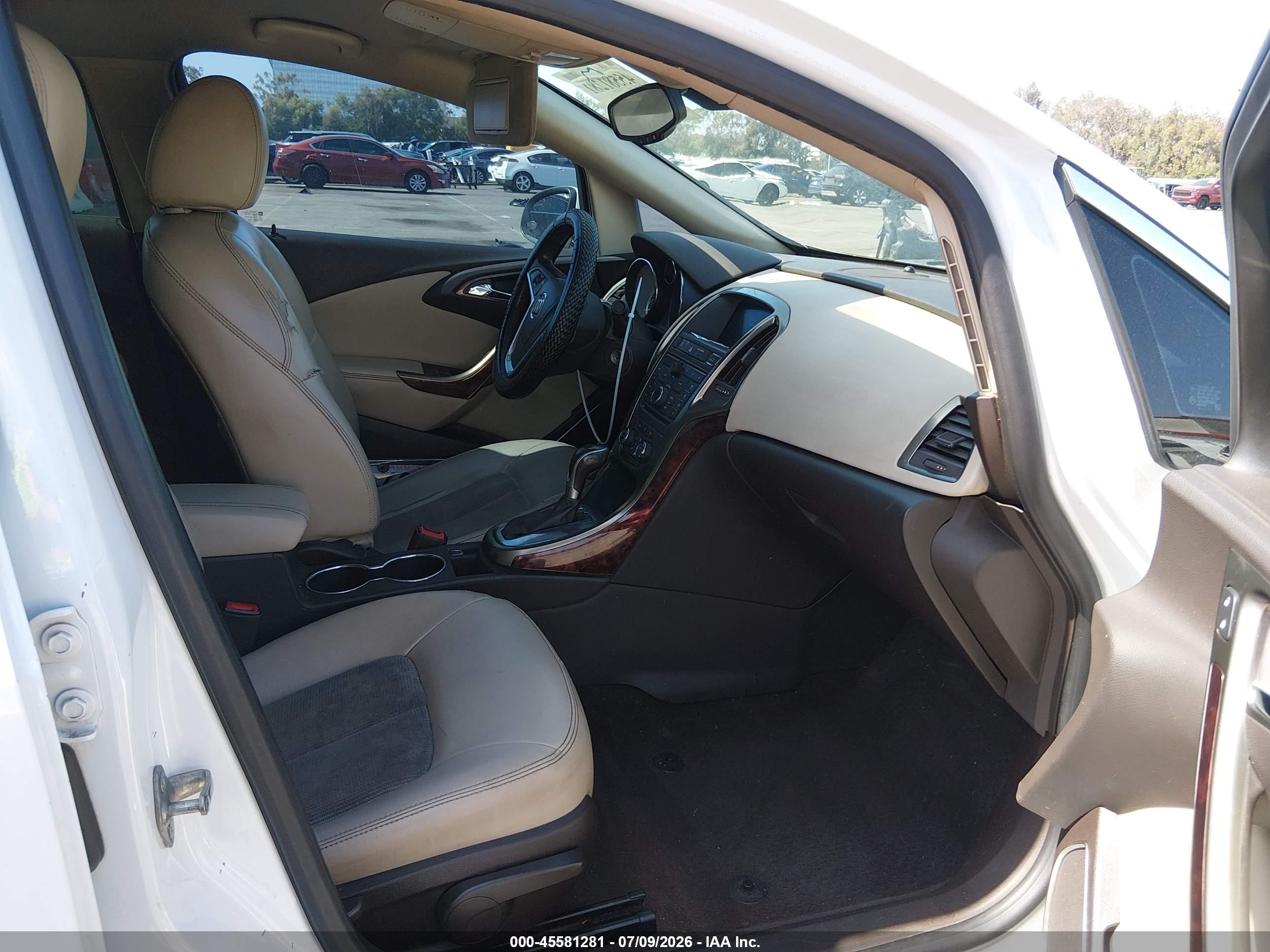 2015 Buick Verano   White vin: 1G4PP5SK6F4218480
