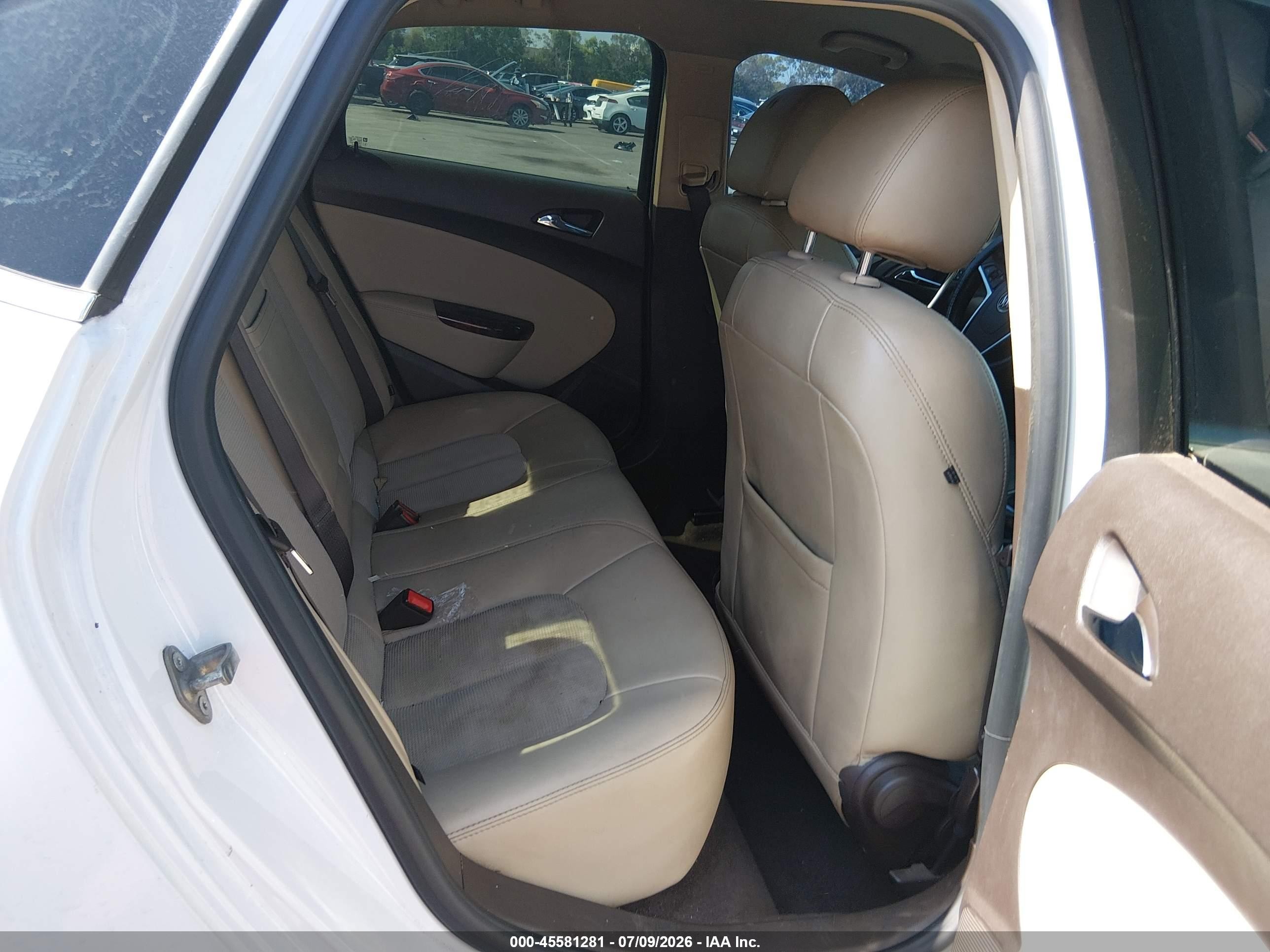 2015 Buick Verano   White vin: 1G4PP5SK6F4218480