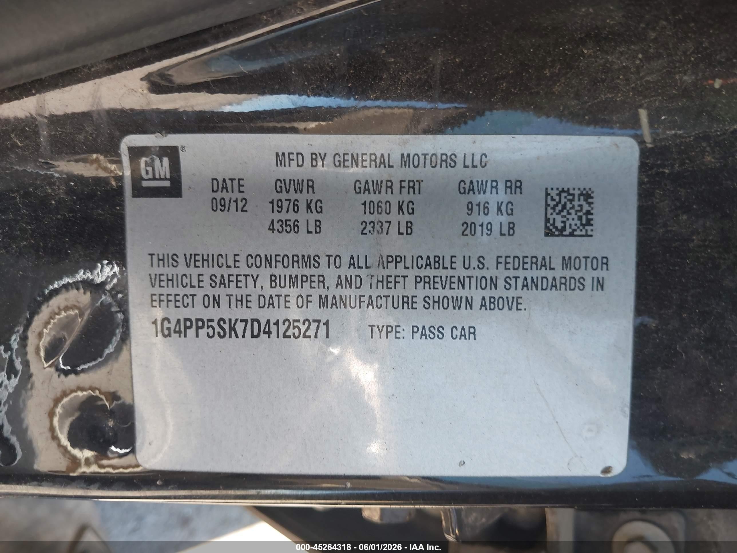 2013 Buick Verano   Brown vin: 1G4PP5SK7D4125271