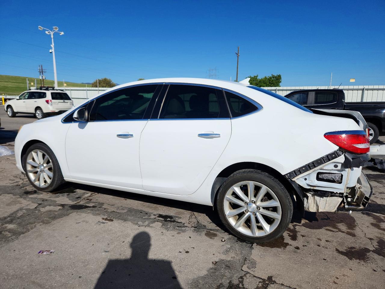 2013 Buick Verano White vin: 1G4PP5SK7D4142507
