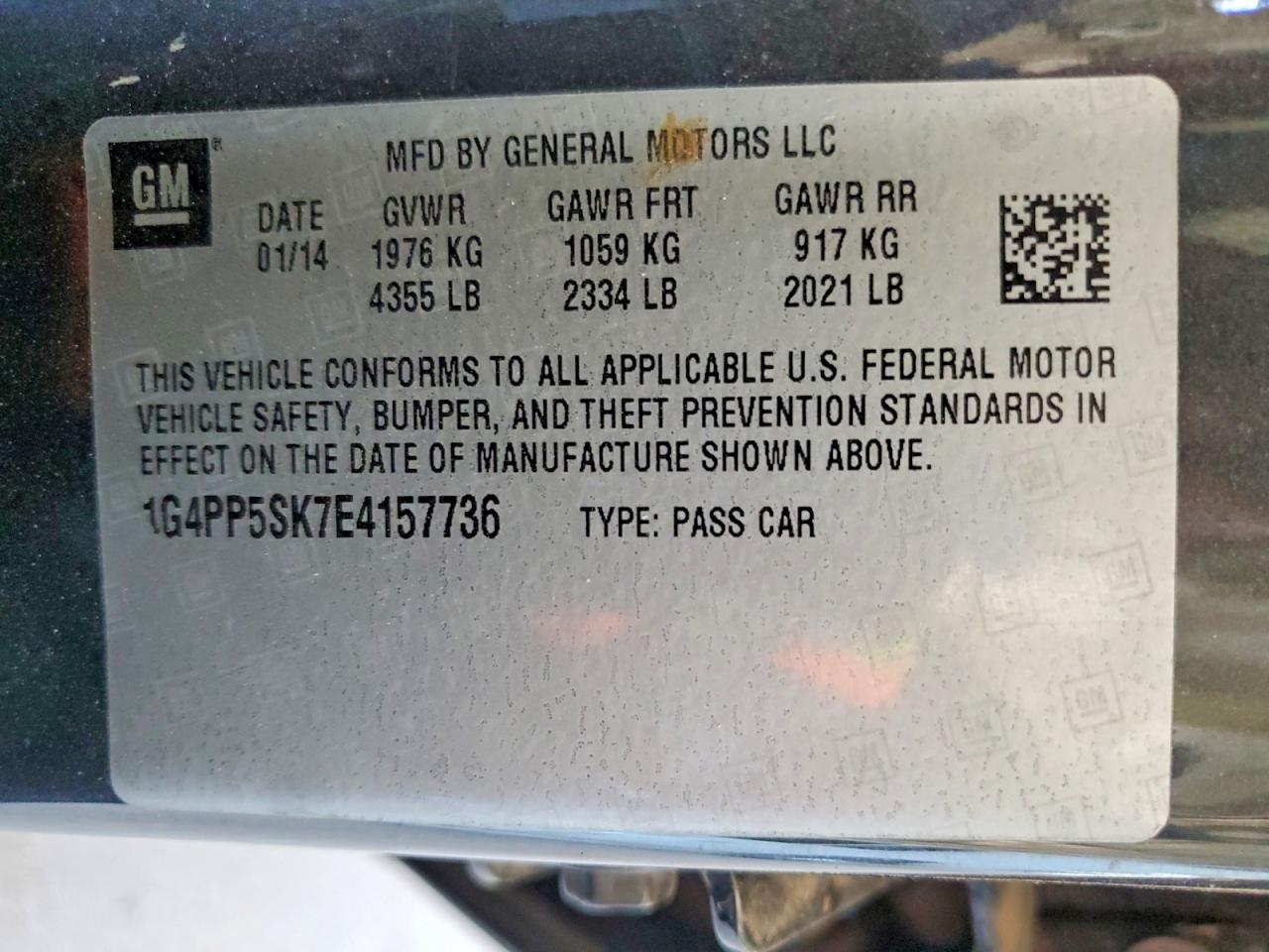 2014 Buick Verano Charcoal vin: 1G4PP5SK7E4157736