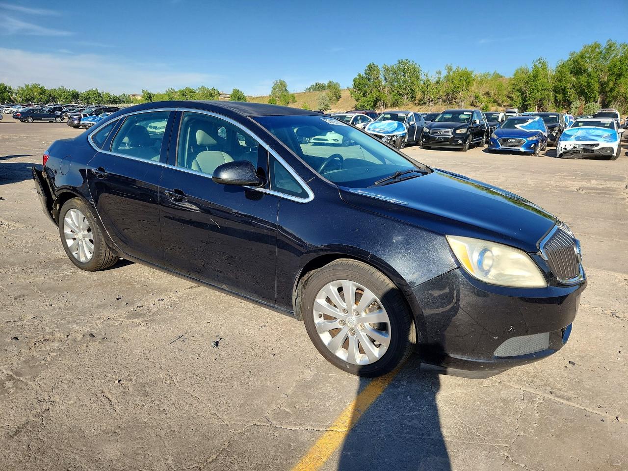 2015 Buick Verano Черный vin: 1G4PP5SK8F4155799