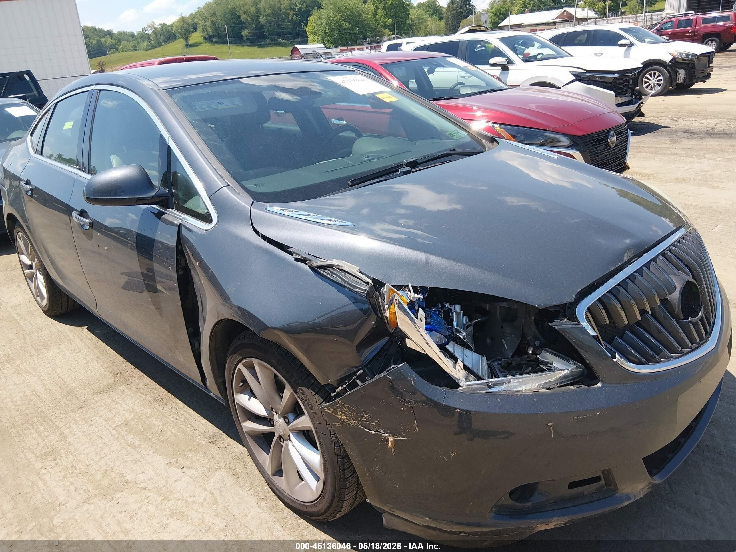 2013 Buick Verano   Gray vin: 1G4PP5SK9D4100467