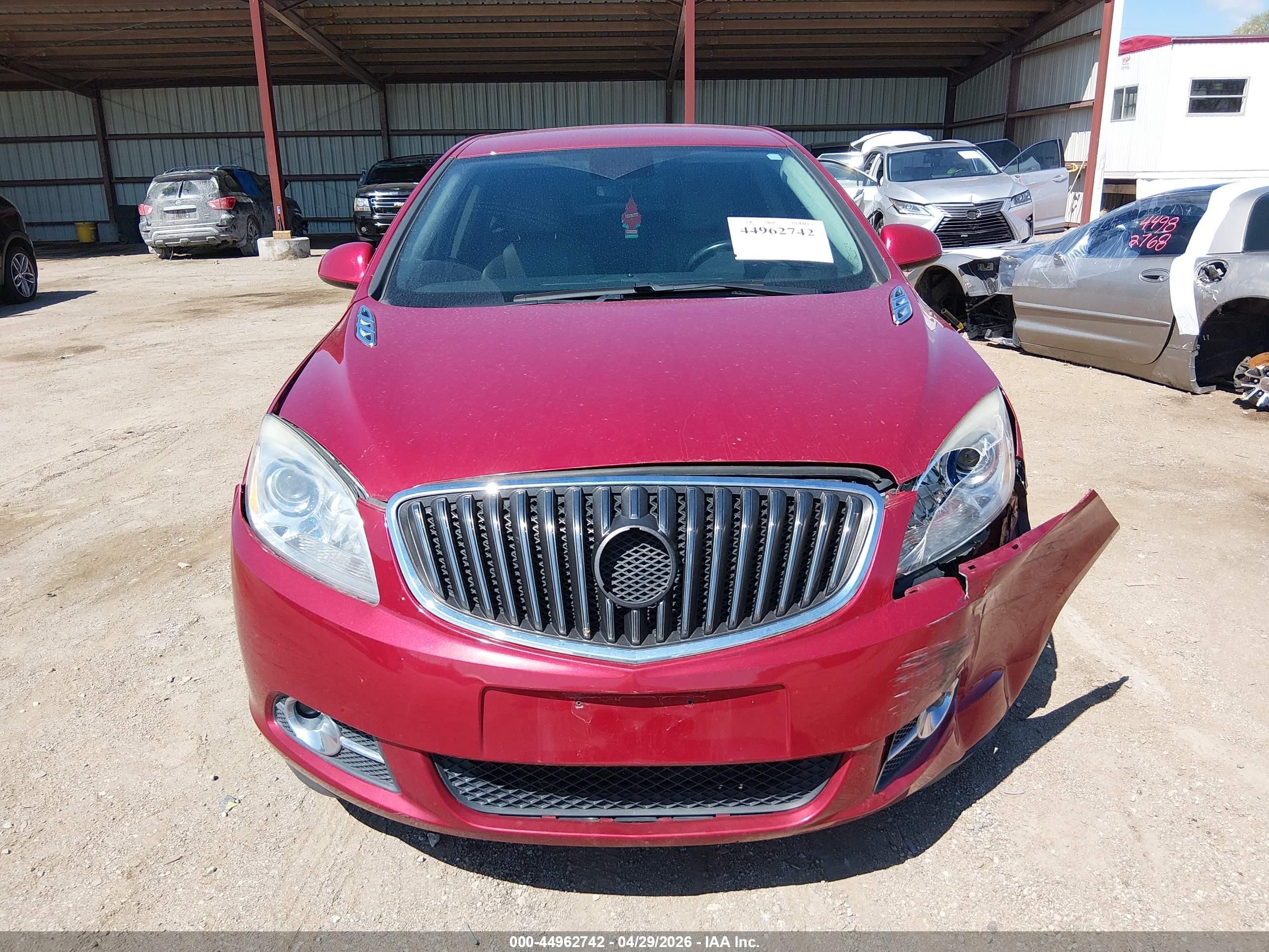 2013 Buick Verano   Red vin: 1G4PP5SK9D4156389
