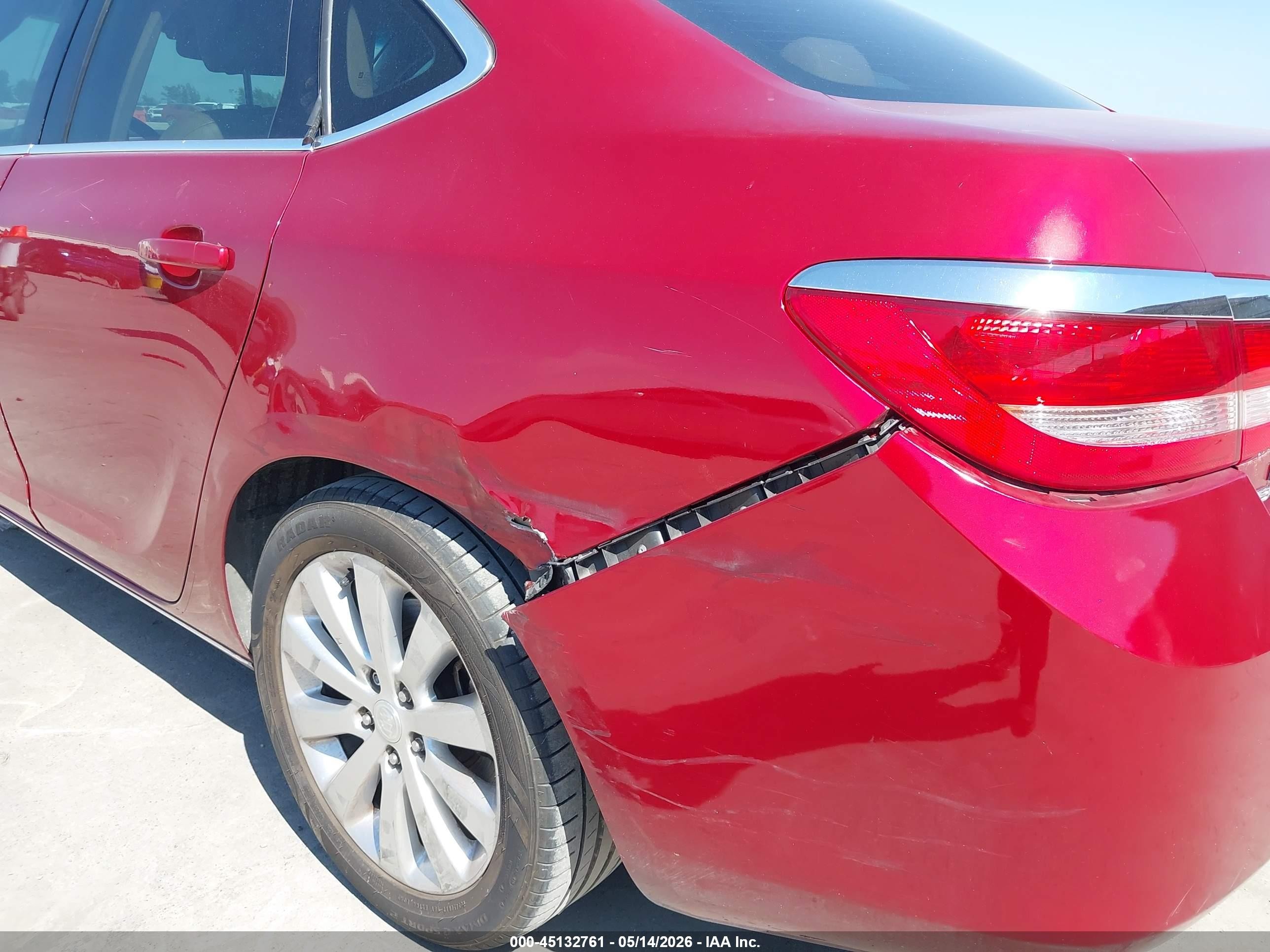 2015 Buick Verano   Red vin: 1G4PP5SK9F4139787