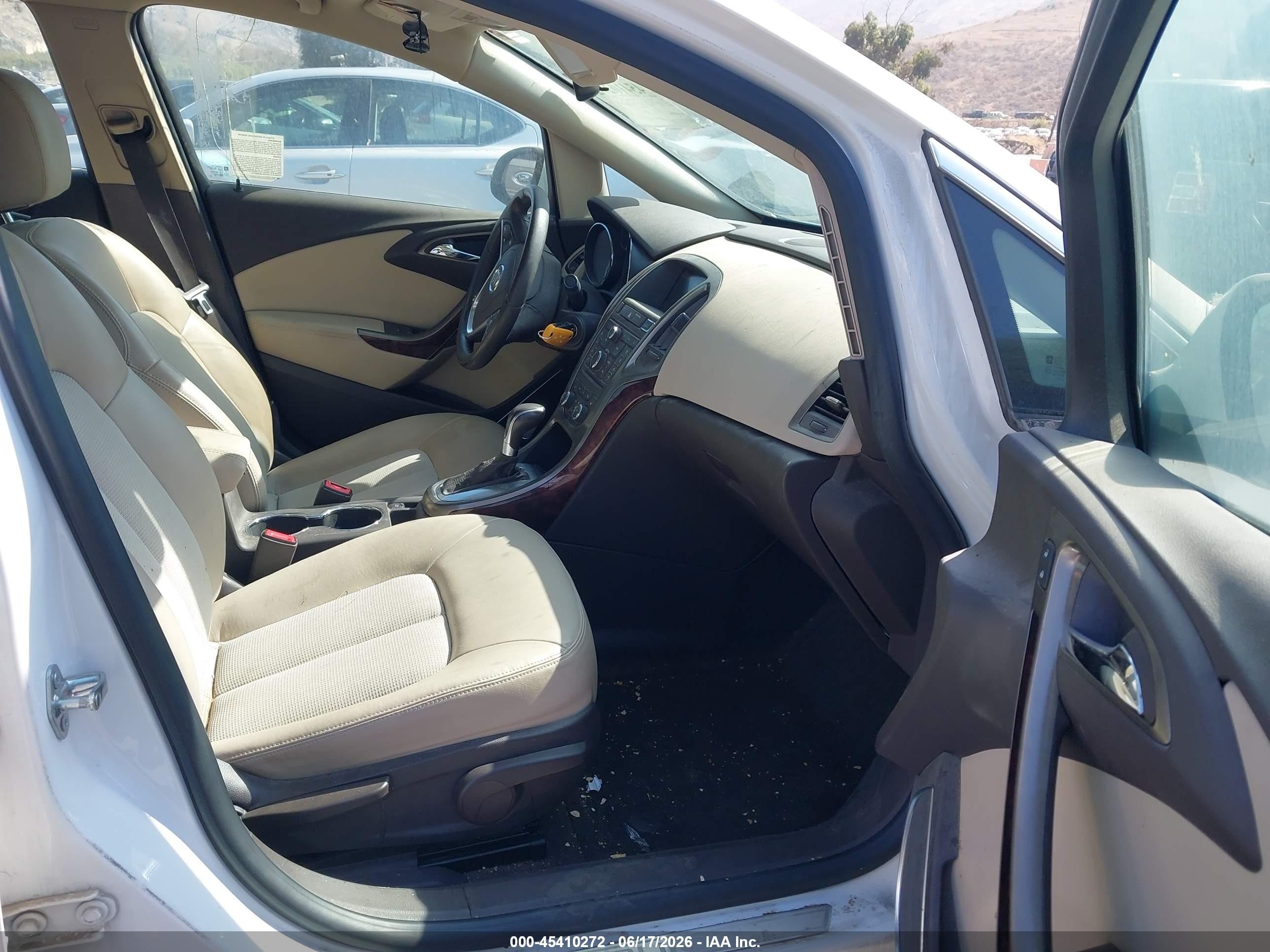 2015 Buick Verano   White vin: 1G4PP5SK9F4209076