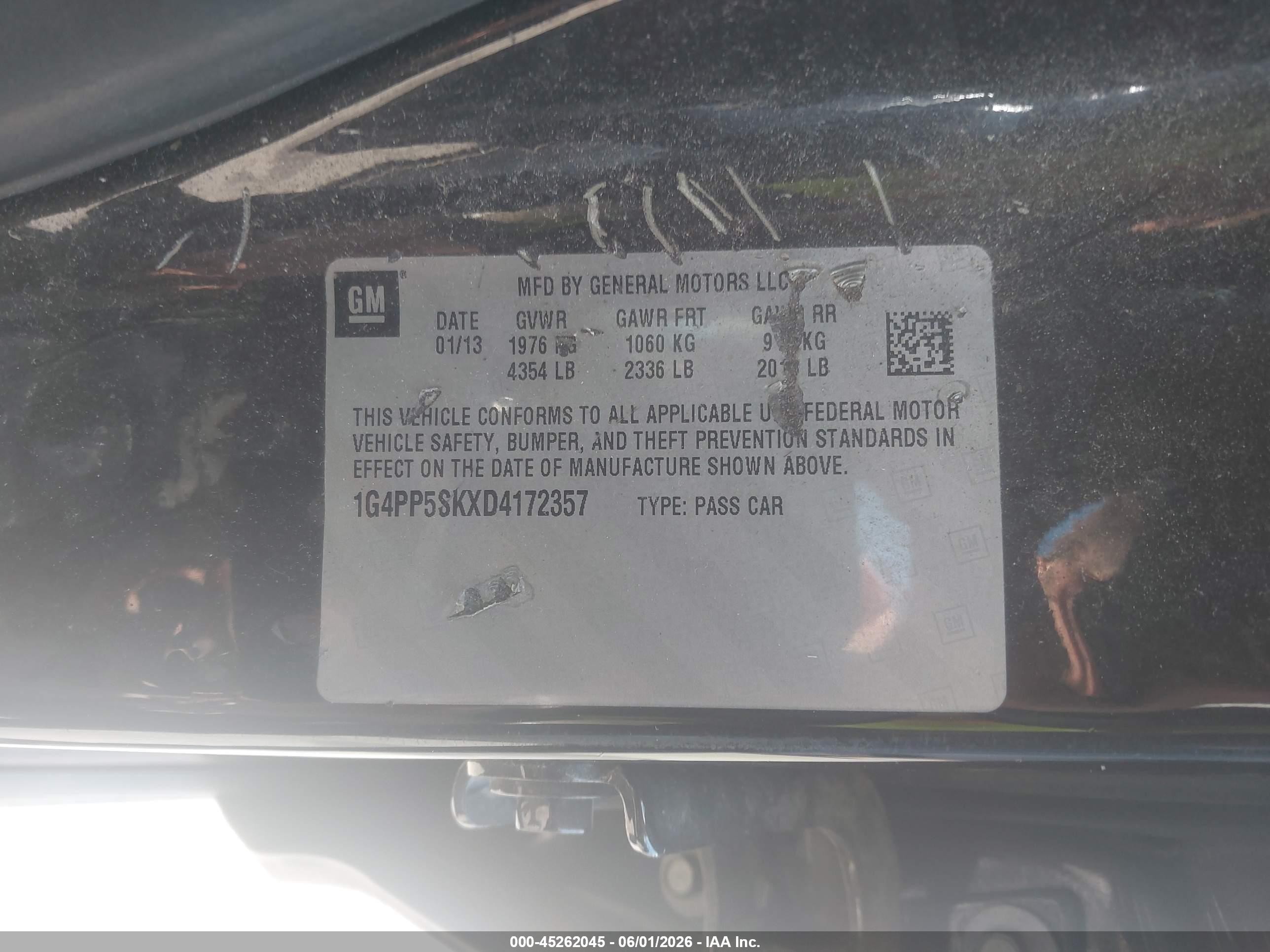 2013 Buick Verano Dark Brown vin: 1G4PP5SKXD4172357