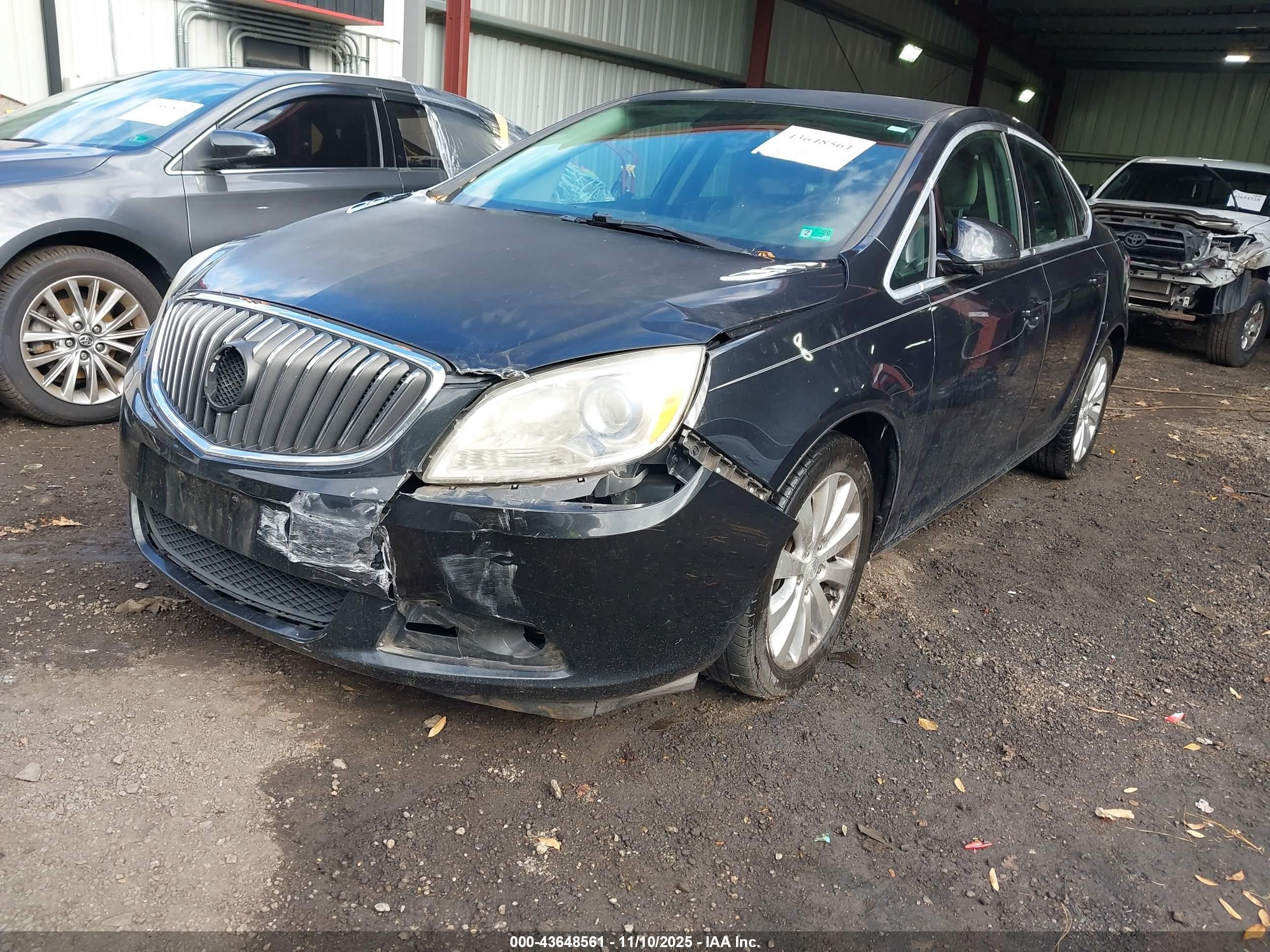 2015 Buick Verano   Черный vin: 1G4PP5SKXF4160907