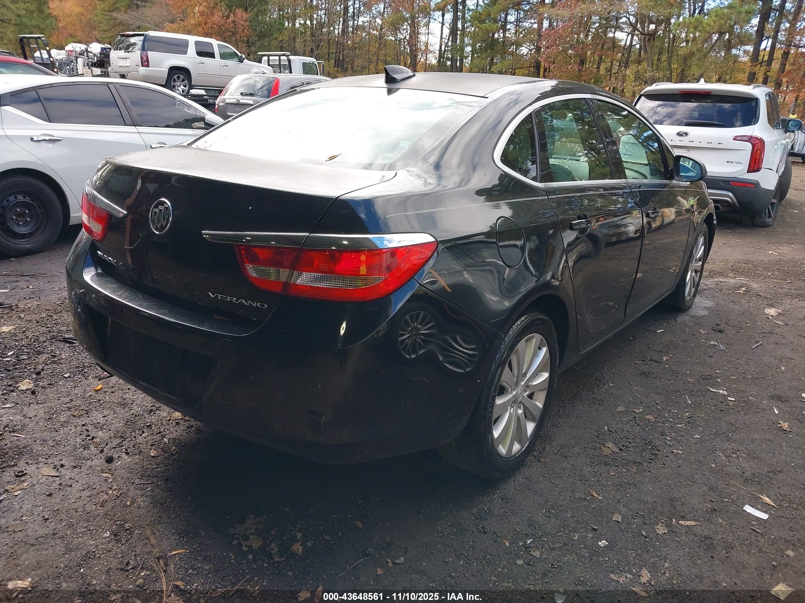 2015 Buick Verano   Черный vin: 1G4PP5SKXF4160907