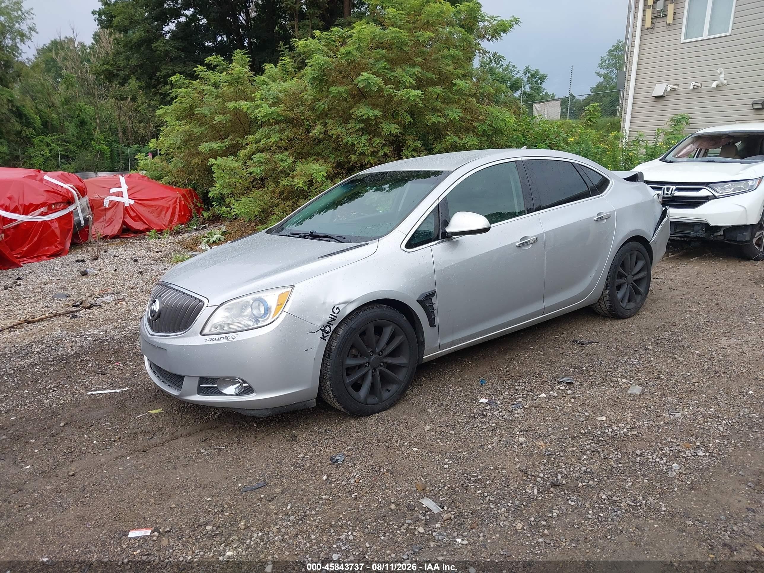 2012 Buick Verano Convenience Group Gray vin: 1G4PR5SK0C4164535