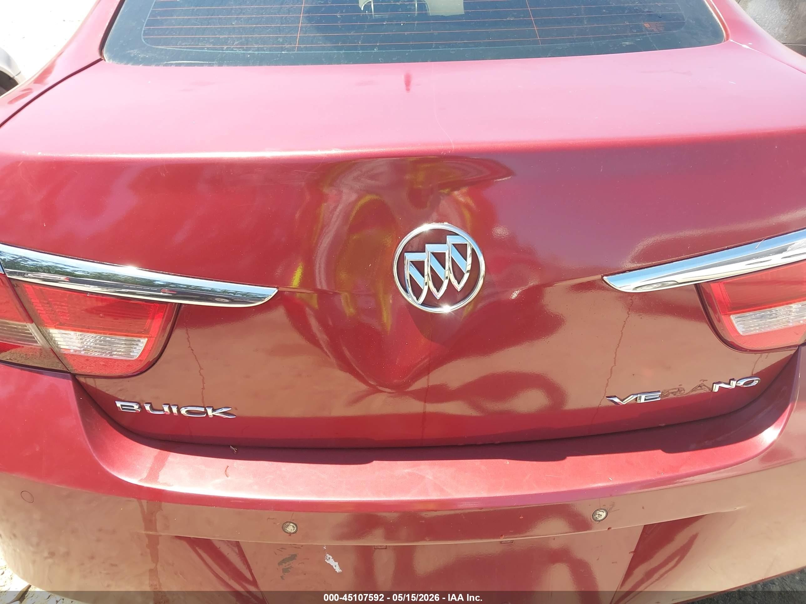 2013 Buick Verano Convenience Group Red vin: 1G4PR5SK0D4149728