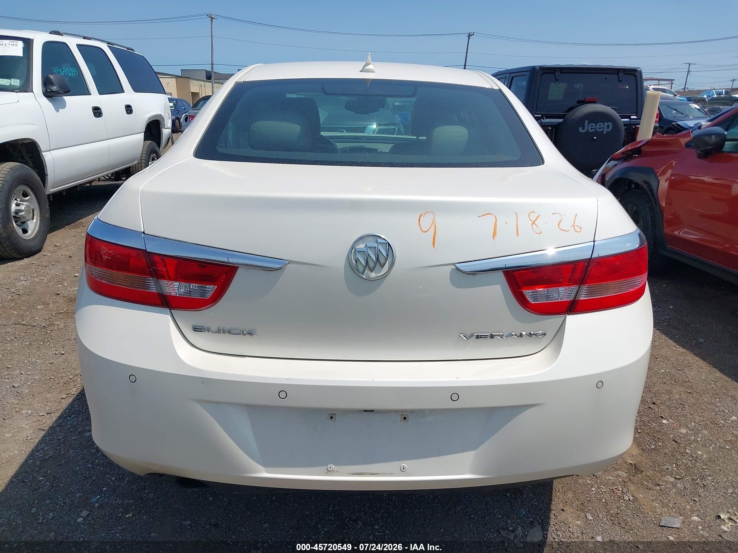 2014 Buick Verano Convenience Group White vin: 1G4PR5SK2E4108681