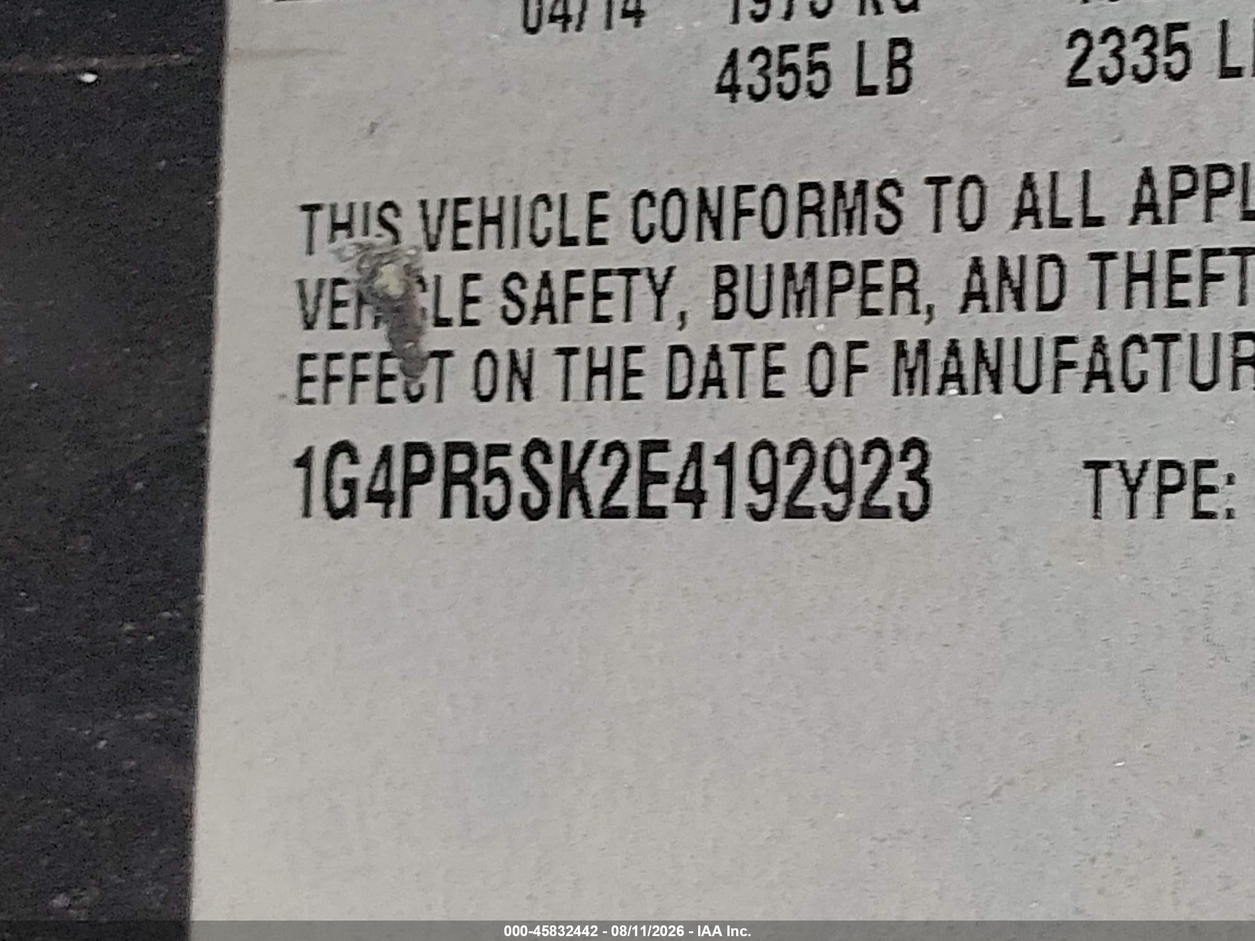 2014 Buick Verano Convenience Group Gray vin: 1G4PR5SK2E4192923