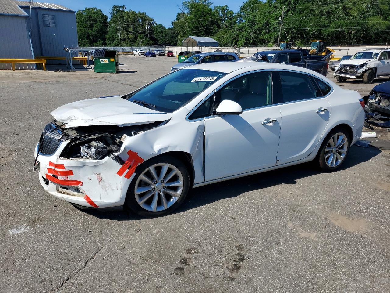 2014 Buick Verano Convenience Белый vin: 1G4PR5SK2E4201930
