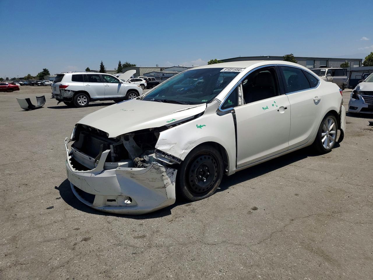 2015 Buick Verano Convenience White vin: 1G4PR5SK2F4184807