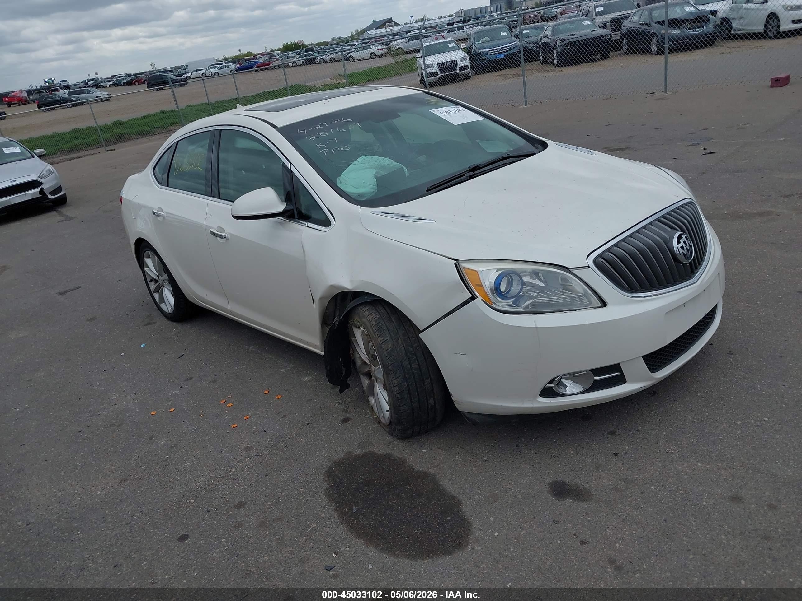 2012 Buick Verano Convenience Group White vin: 1G4PR5SK3C4201531