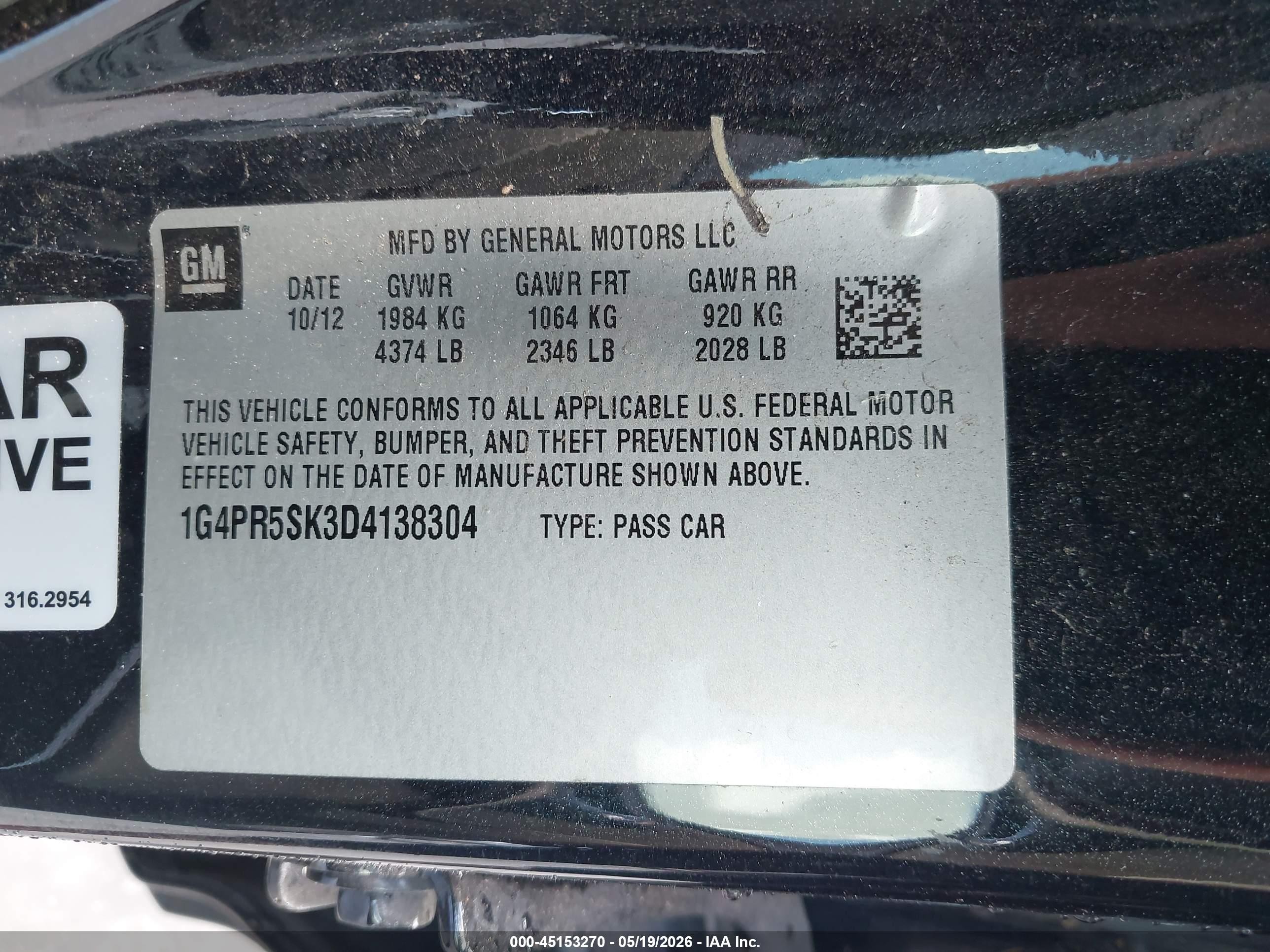 2013 Buick Verano Convenience Group Gray vin: 1G4PR5SK3D4138304