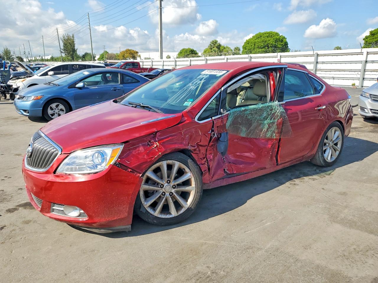 2013 Buick Verano Convenience Бордовый vin: 1G4PR5SK4D4224799