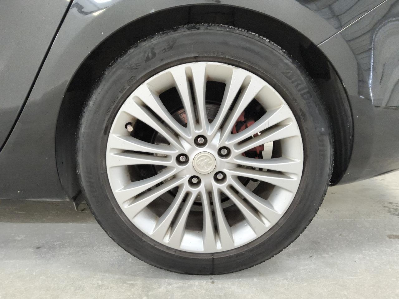 2013 Buick Verano Convenience Black vin: 1G4PR5SK4D4231008 Damage: Left Rear Wheel, Curb Rash, 1 To 2 Inches