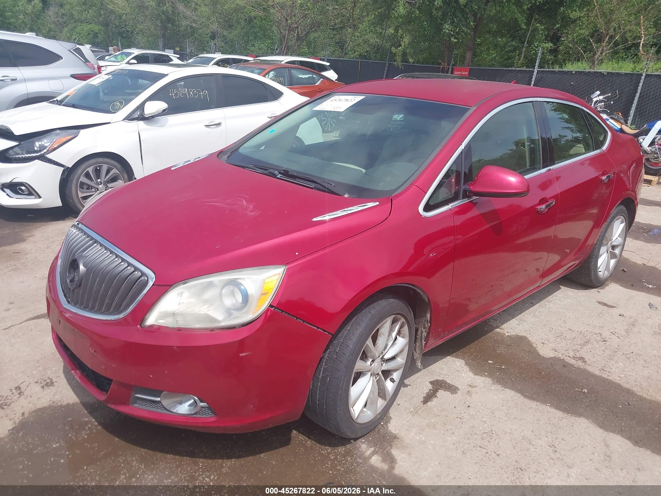2012 Buick Verano Convenience Group Red vin: 1G4PR5SK6C4172803