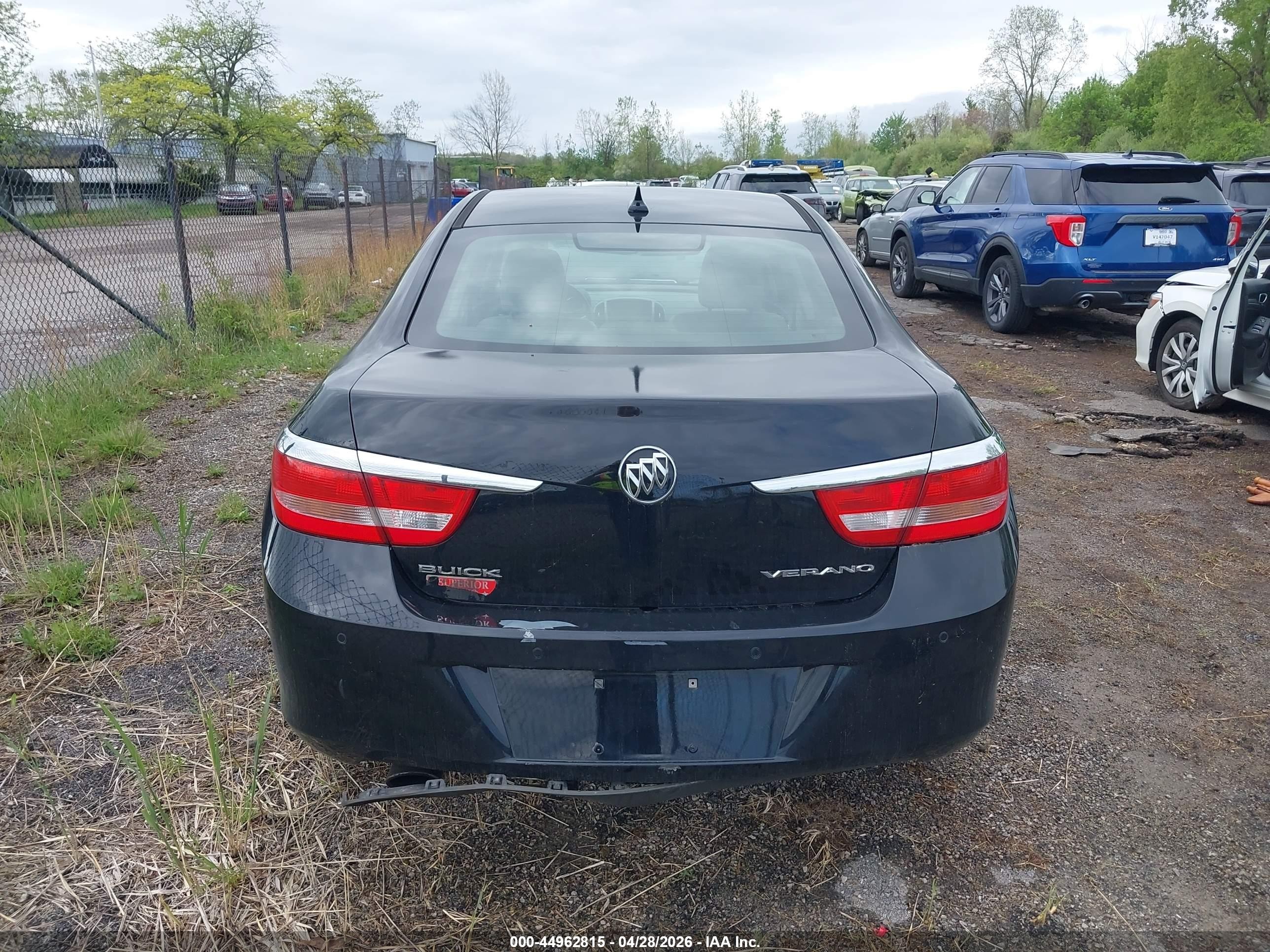 2012 Buick Verano Convenience Group Black vin: 1G4PR5SK6C4186538