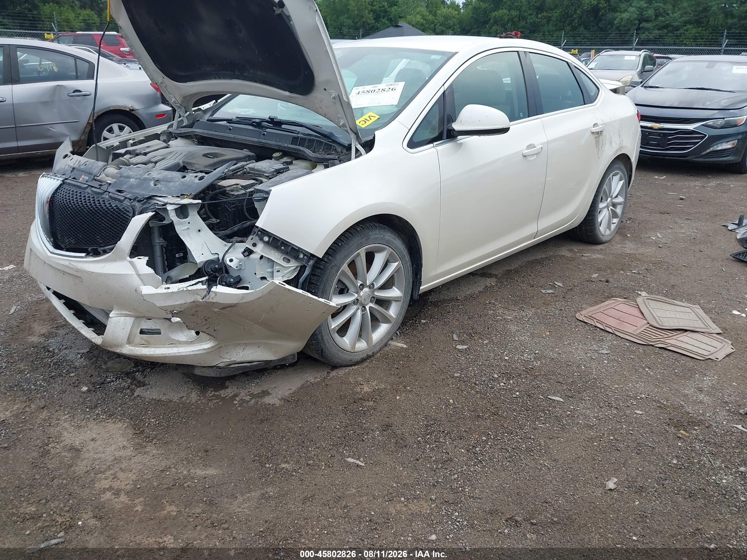 2015 Buick Verano Convenience Group Белый vin: 1G4PR5SK6F4162485